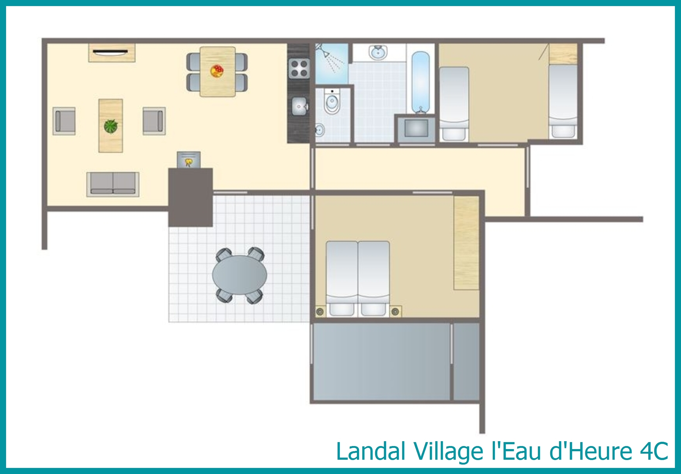 4-Personen-Ferienhaus 4C in Village l'Eau d'Heure