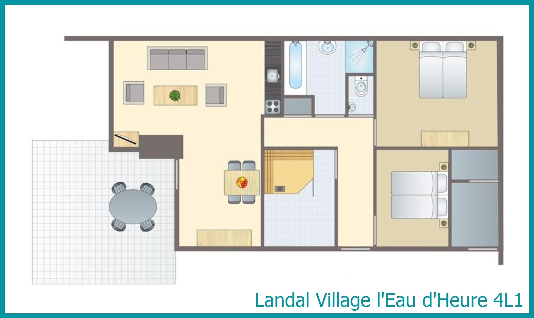 4-Personen-Ferienhaus 4L1 in Village l'Eau d'Heure