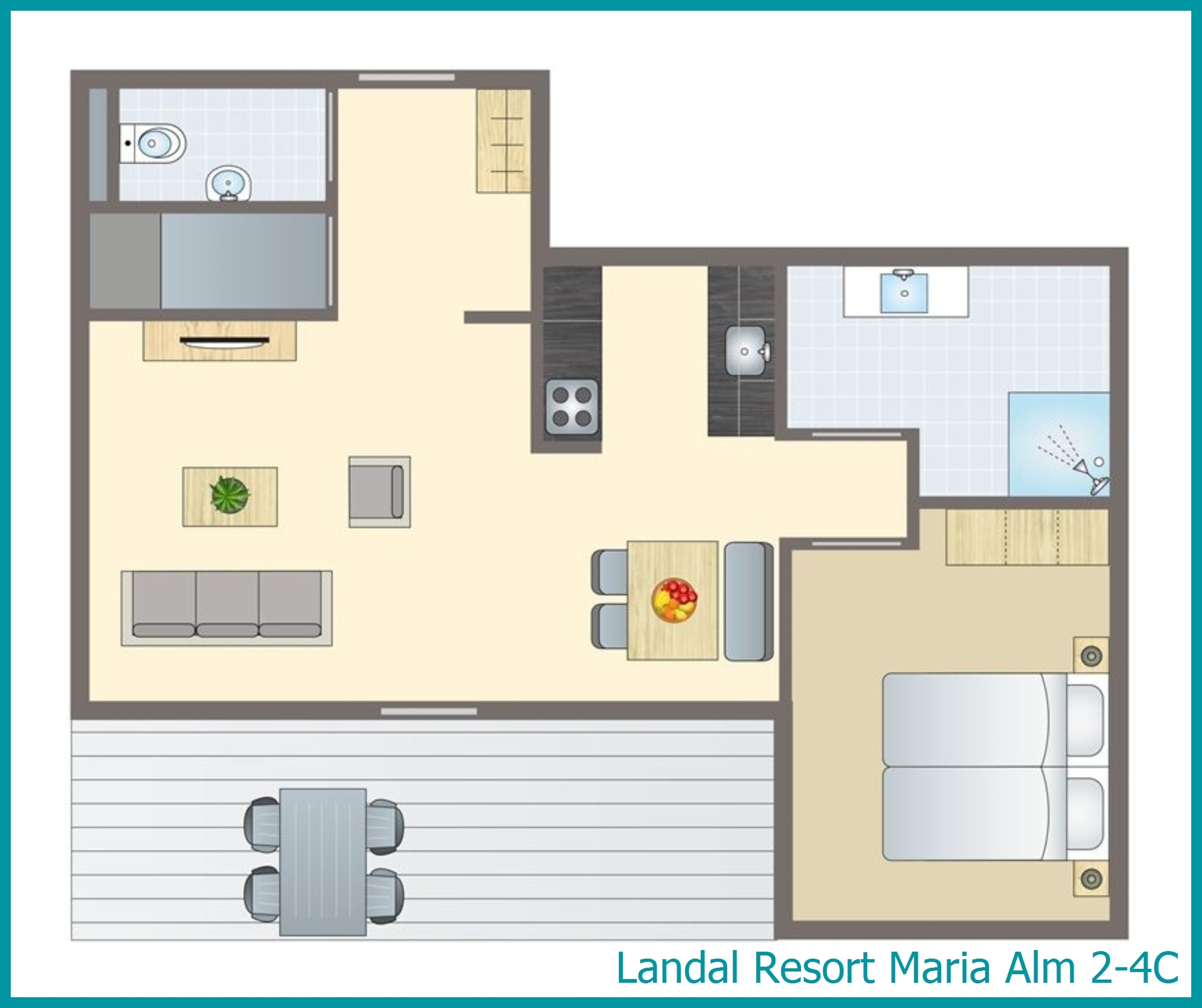 2-4-Personen-Ferienwohnung 2-4C in Resort Maria Alm