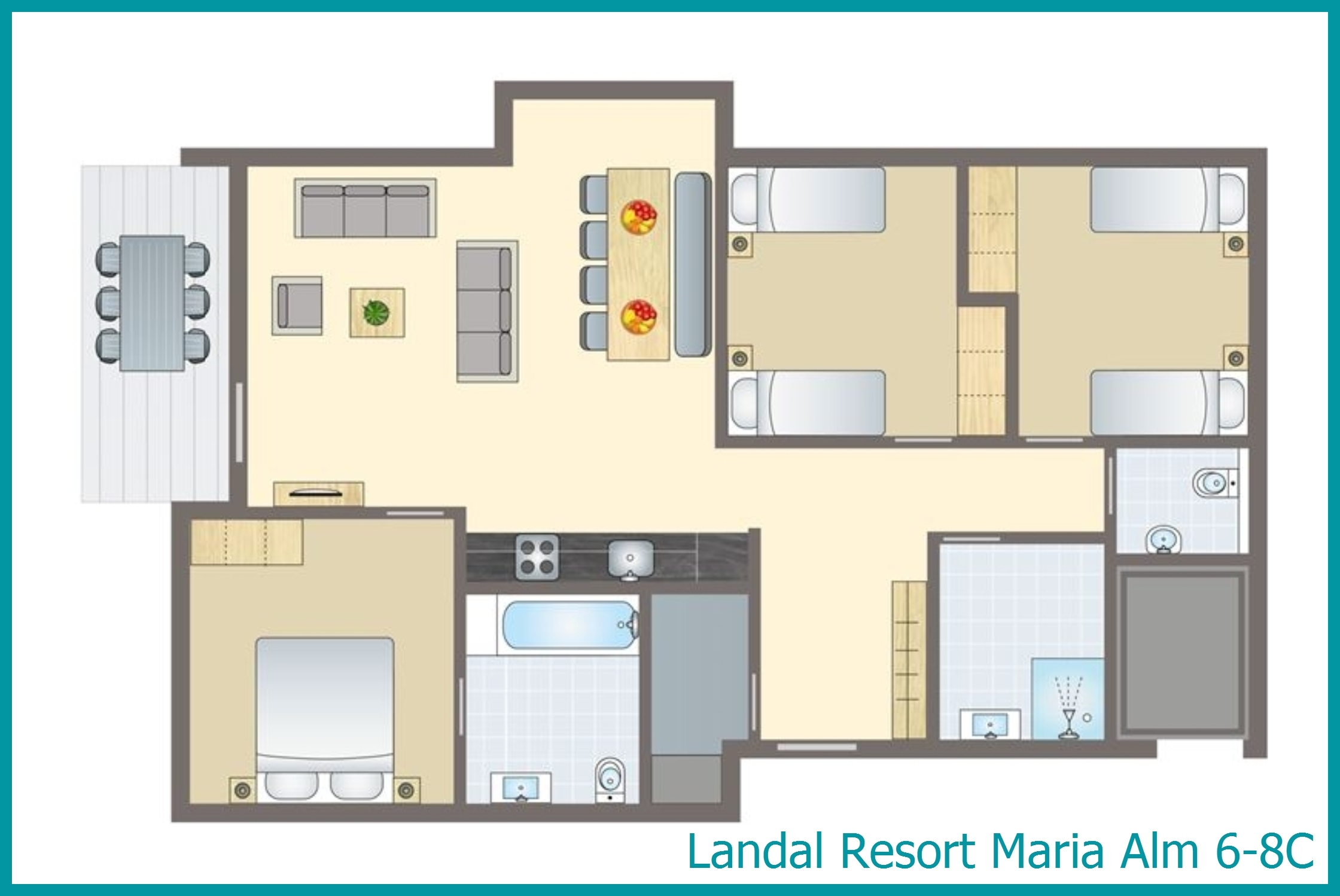 6-8-Personen-Ferienwohnung 6-8C in Resort Maria Alm