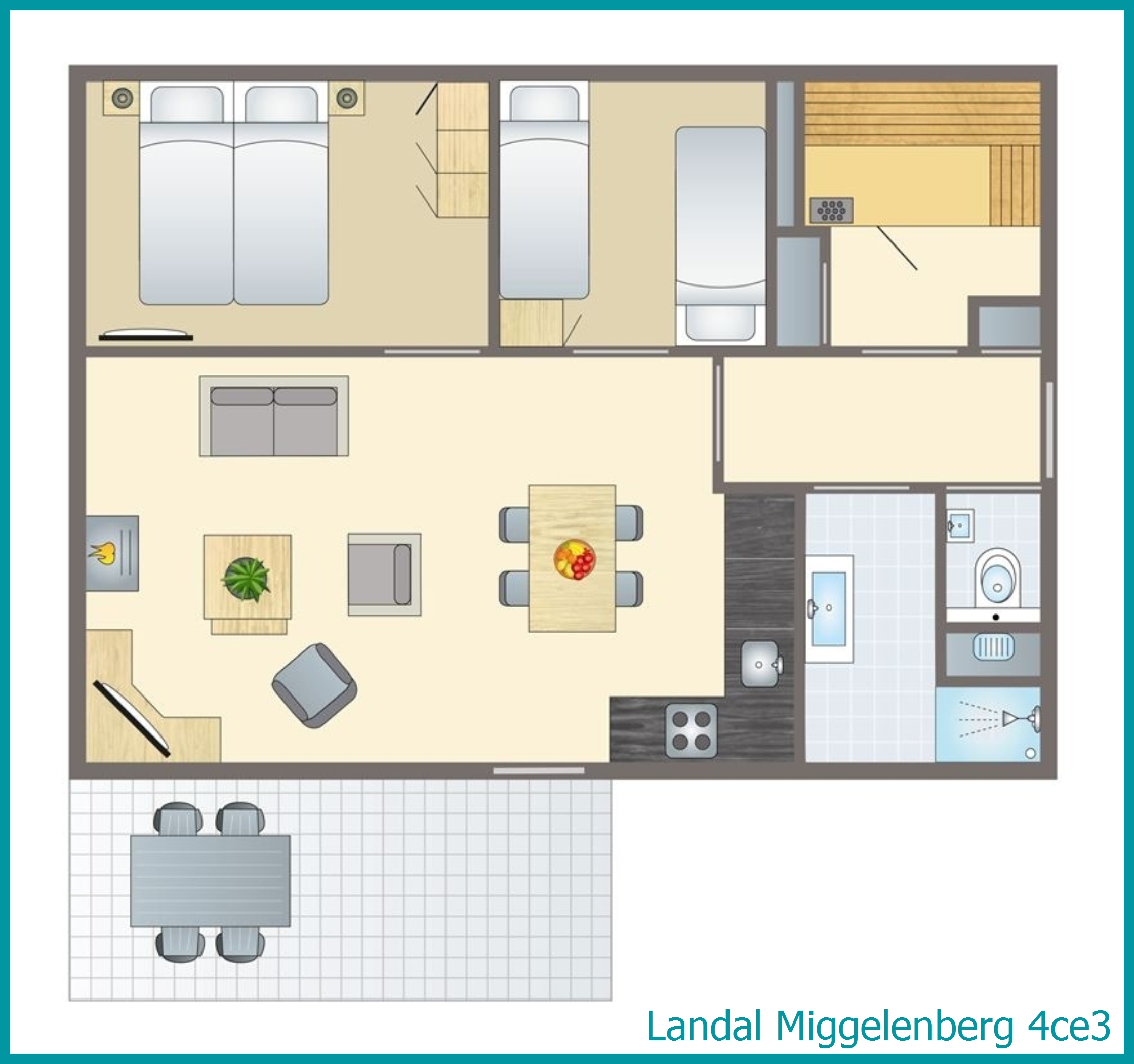 4-Personen-Ferienhaus 4ce3 in Miggelenberg