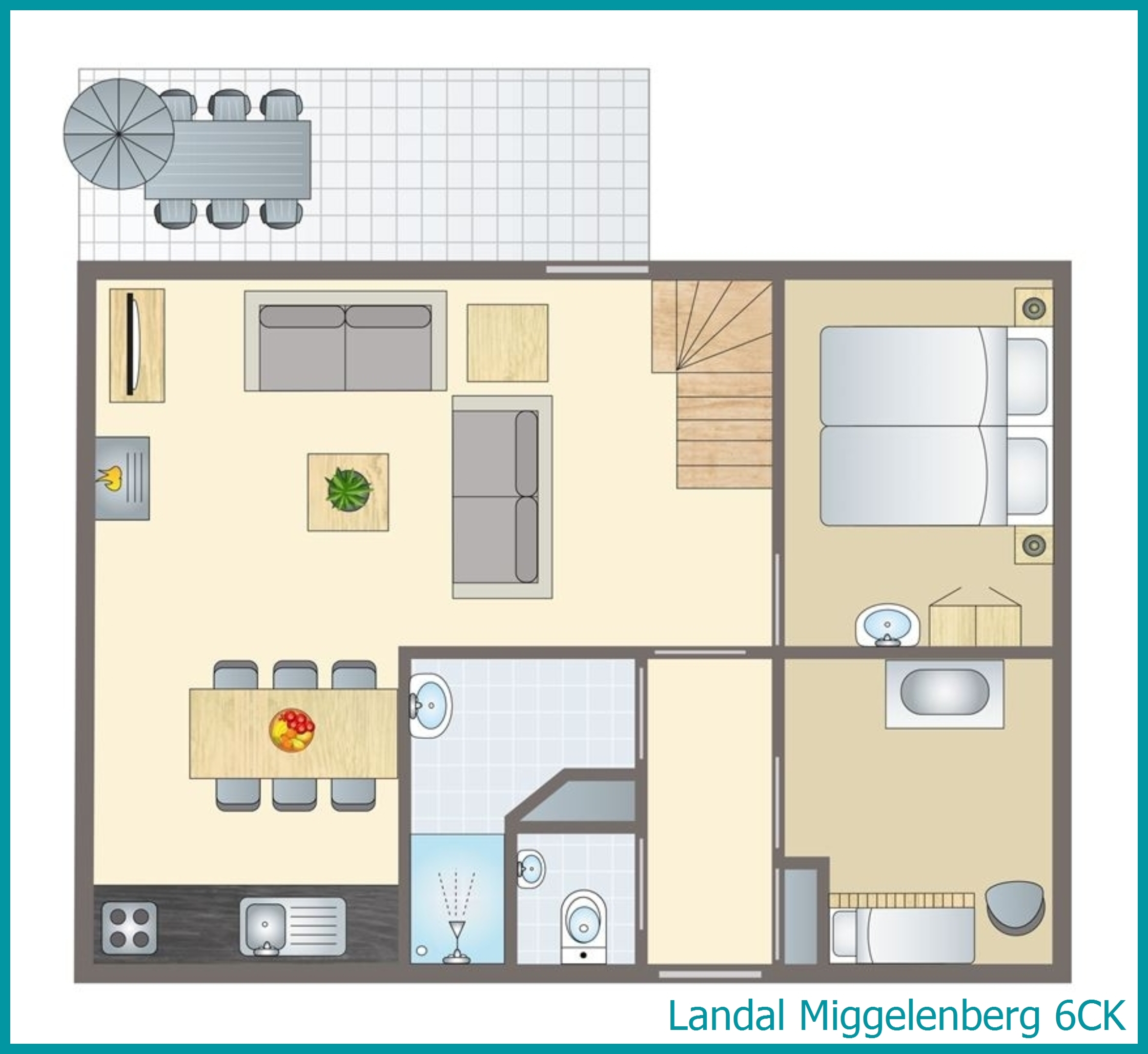 6-Personen-Kinder-Ferienhaus 6CK in Miggelenberg
