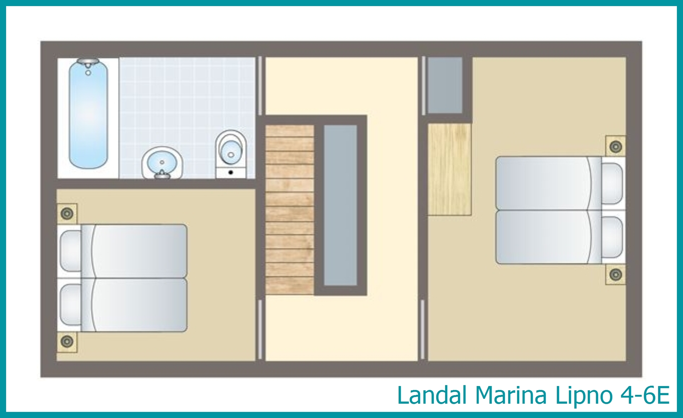 4-6-Personen-Ferienwohnung 4-6E in Marina Lipno