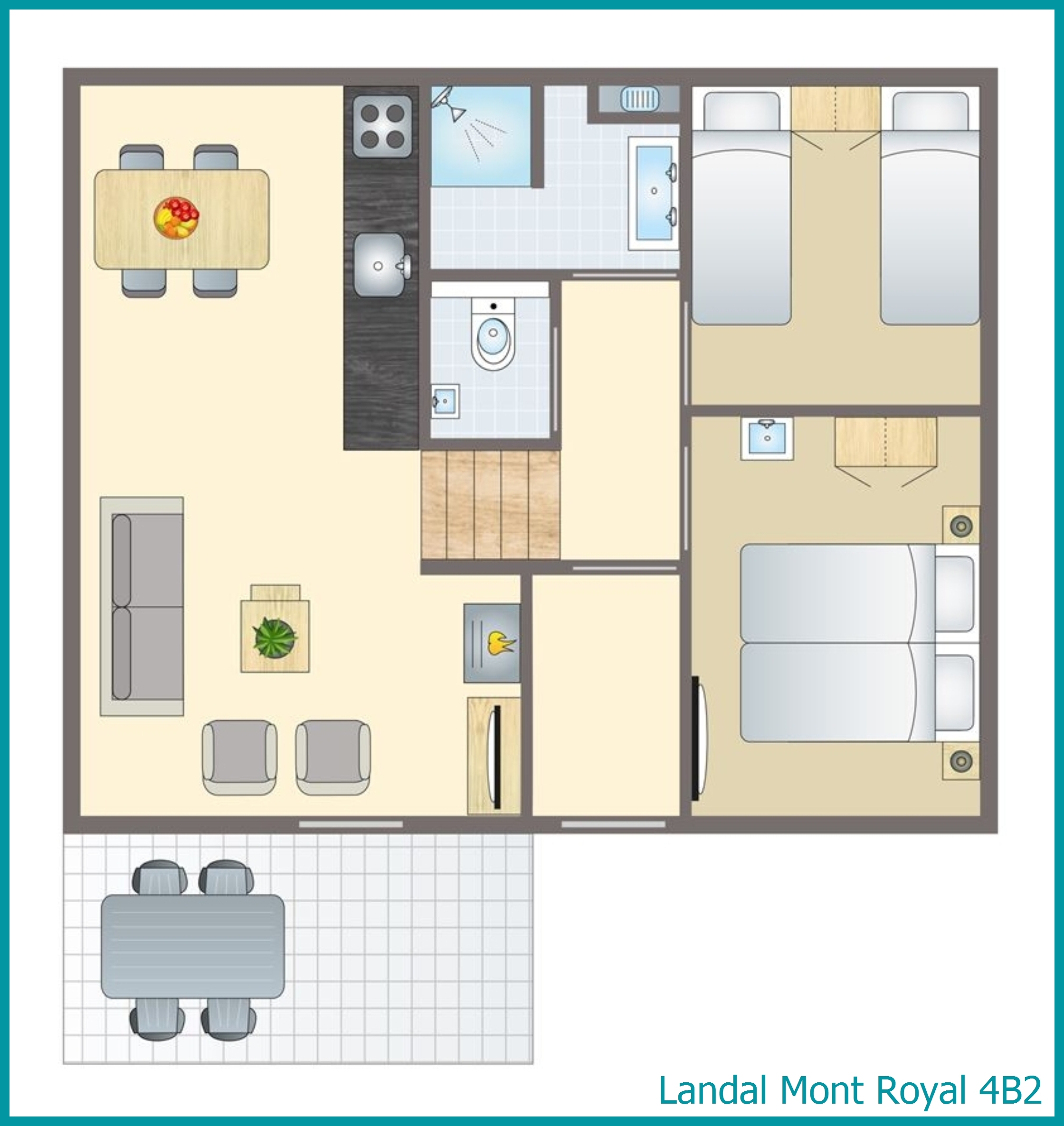 4-Personen-Ferienhaus 4B2 in Mont Royal