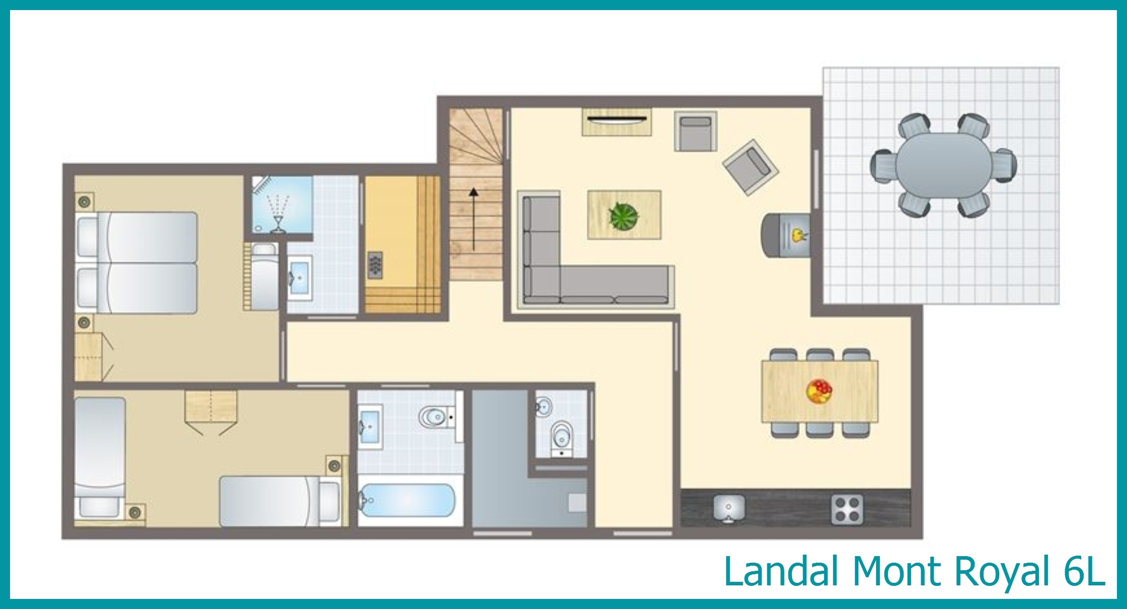 6-Personen-Ferienhaus 6L in Mont Royal