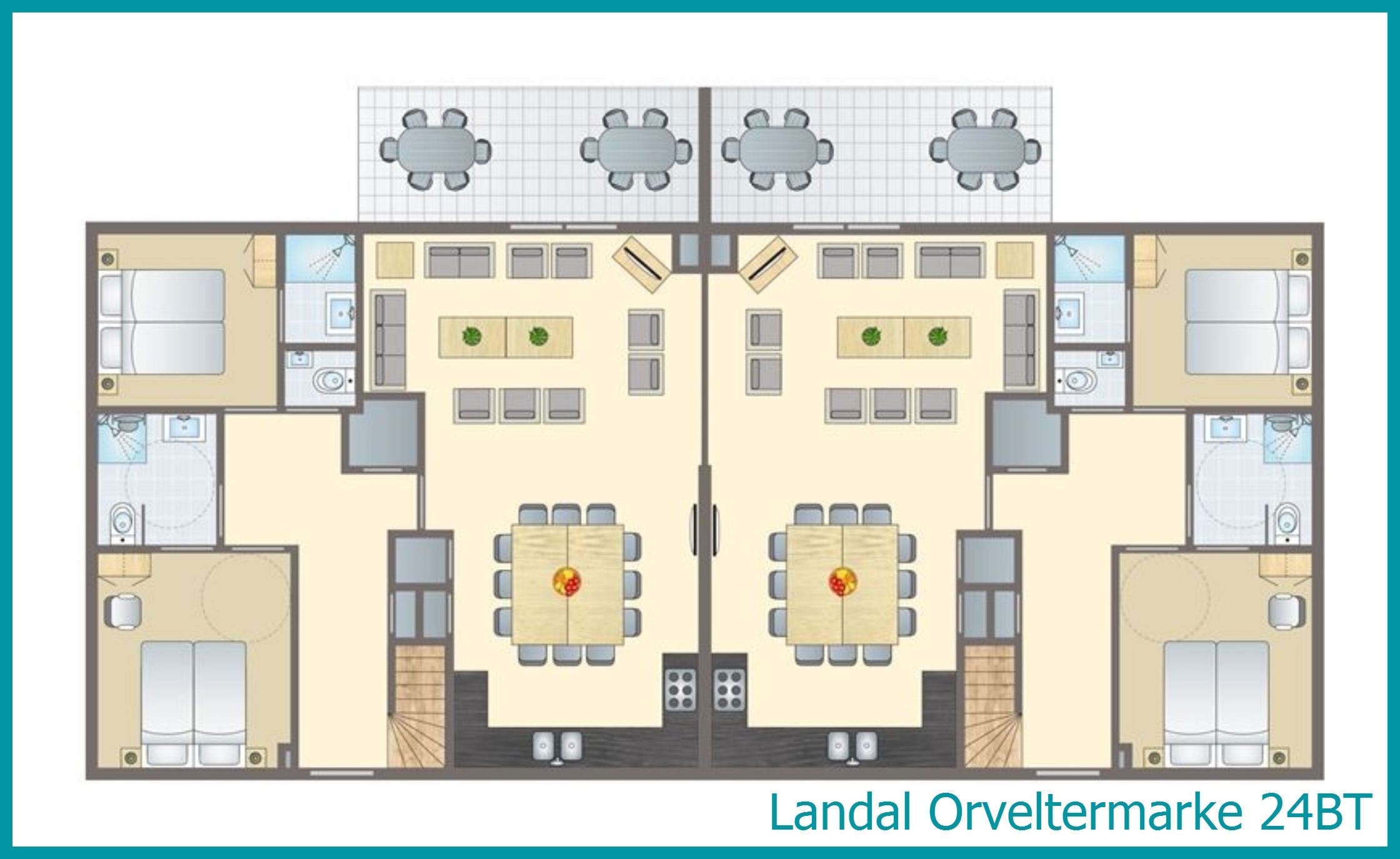 24-Personen-Ferienhaus, Barrierefrei+ 24BT in Orveltermarke