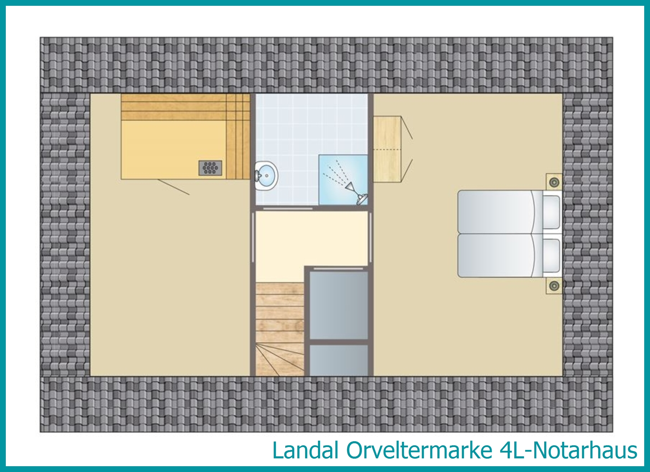 4-Personen-Ferienhaus 4L-Notarhaus in Orveltermarke