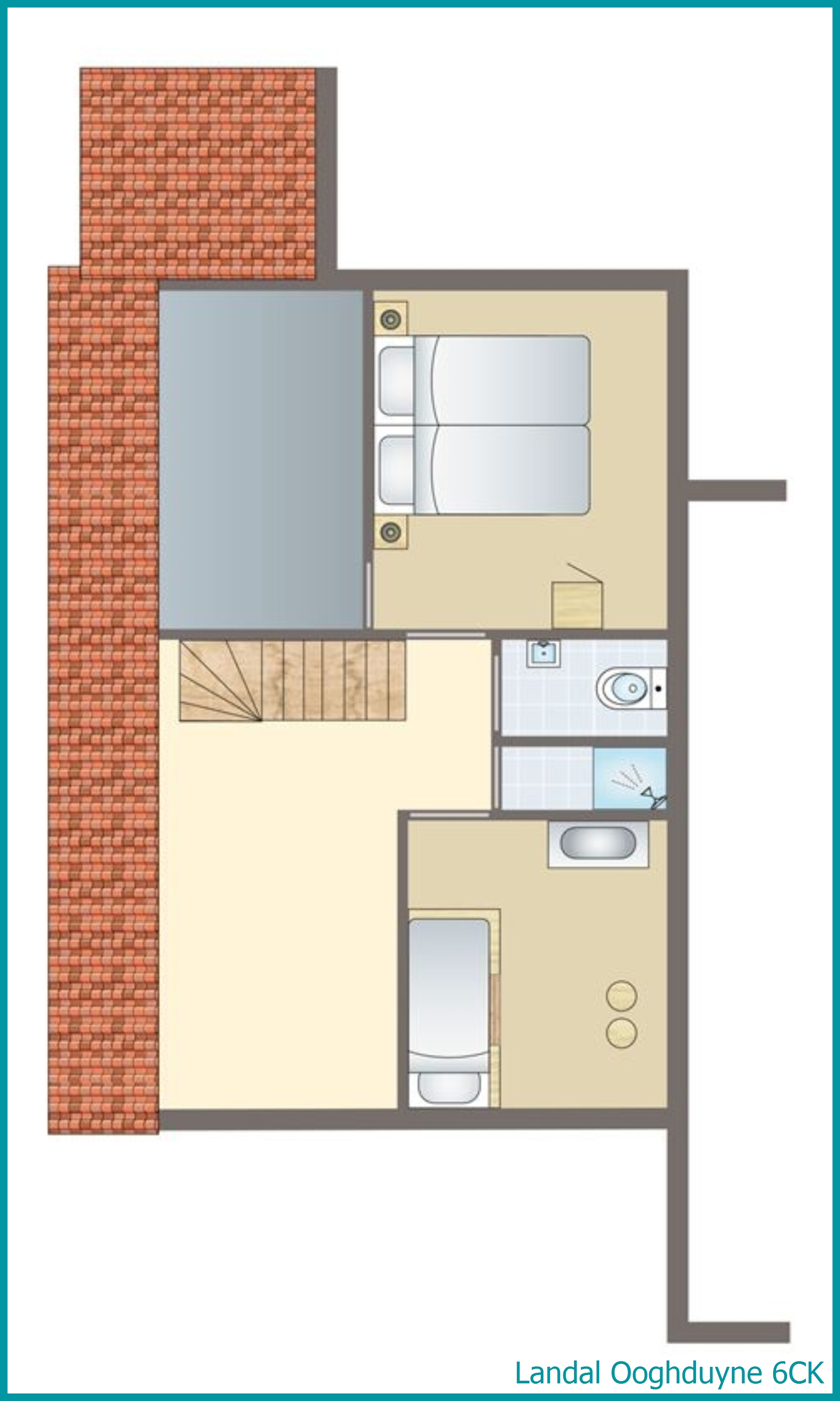 6-Personen-Kinder-Ferienhaus 6CK in Ooghduyne