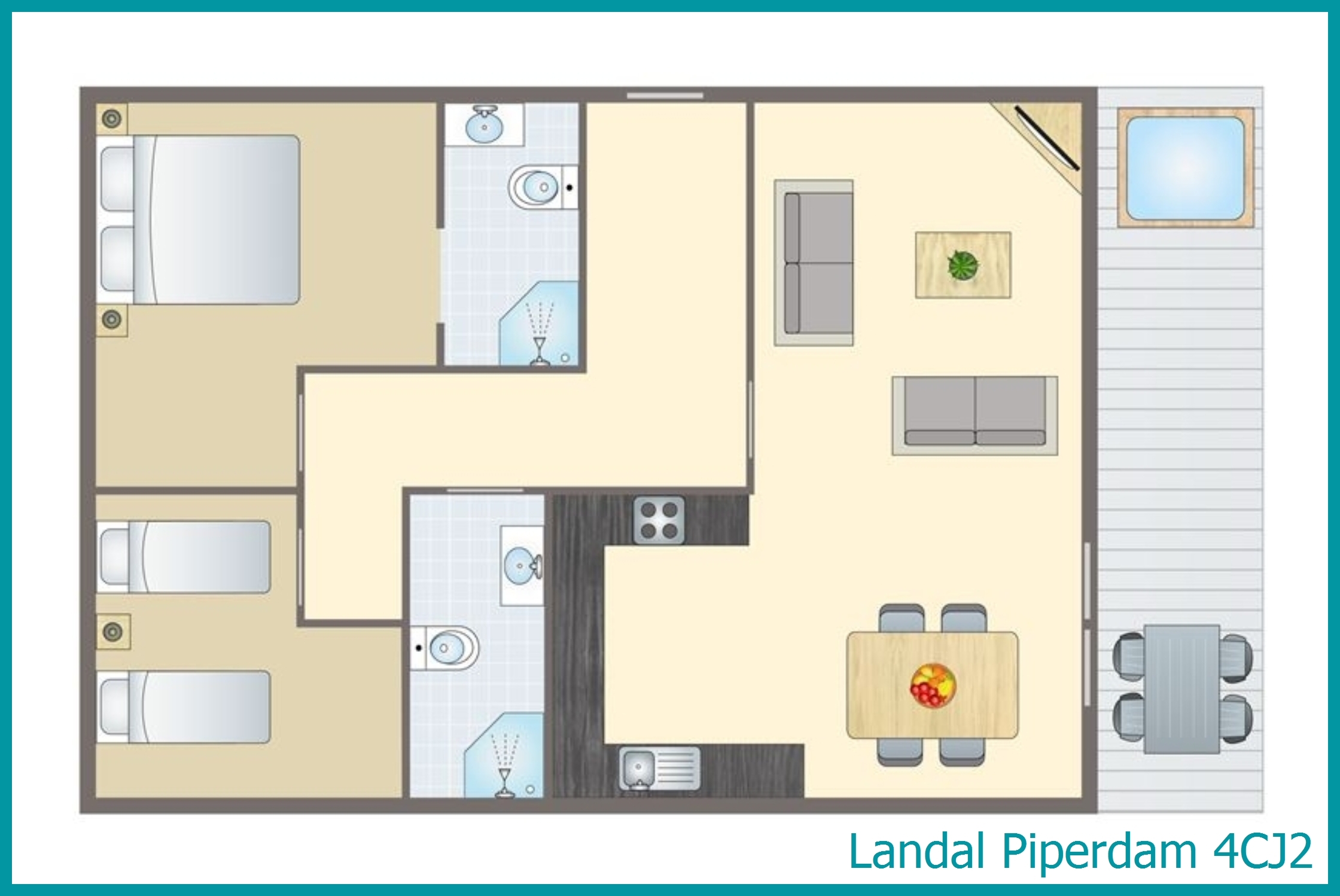 4-Personen-Chalet 4CJ2 in Piperdam