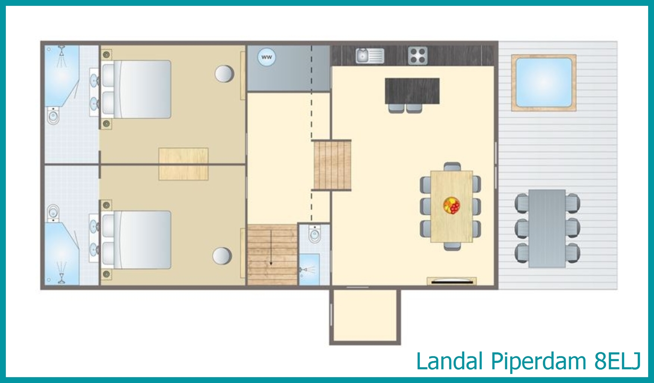 8-Personen-Chalet 8ELJ in Piperdam
