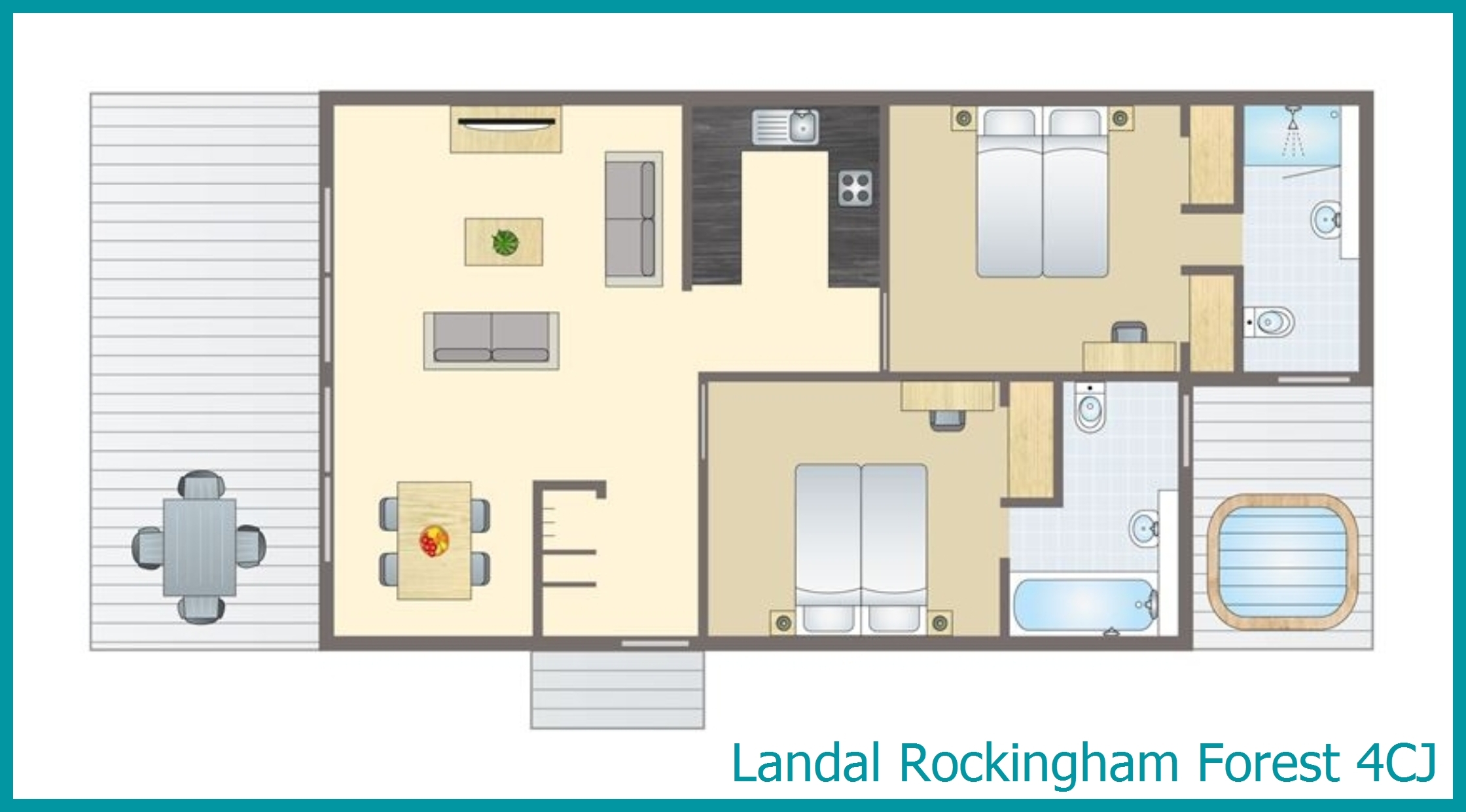 4-Personen-Chalet 4CJ in Rockingham Forest