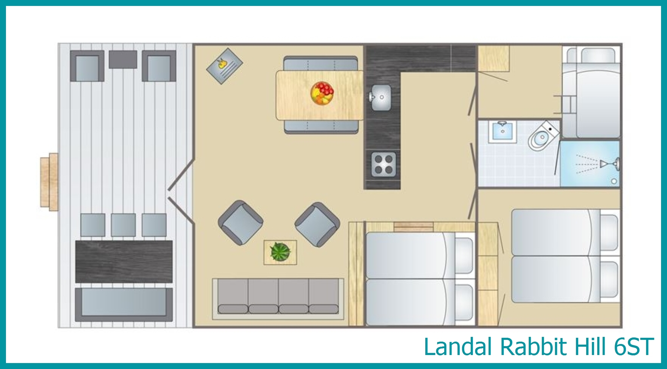 6-Personen-Safarizelt 6ST in Rabbit Hill