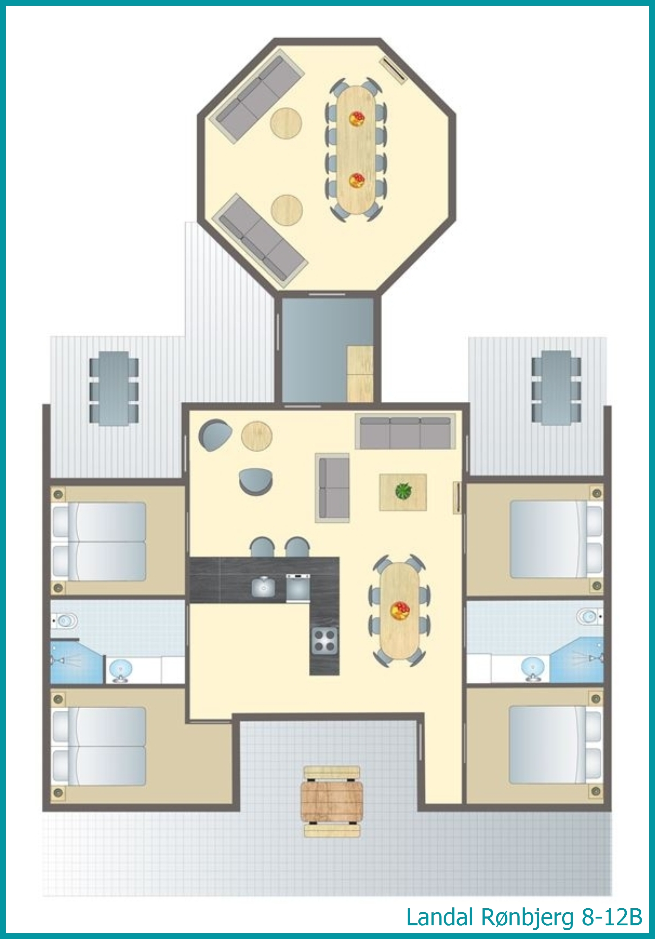 8-12-Personen-Ferienhaus 8-12B in Rønbjerg