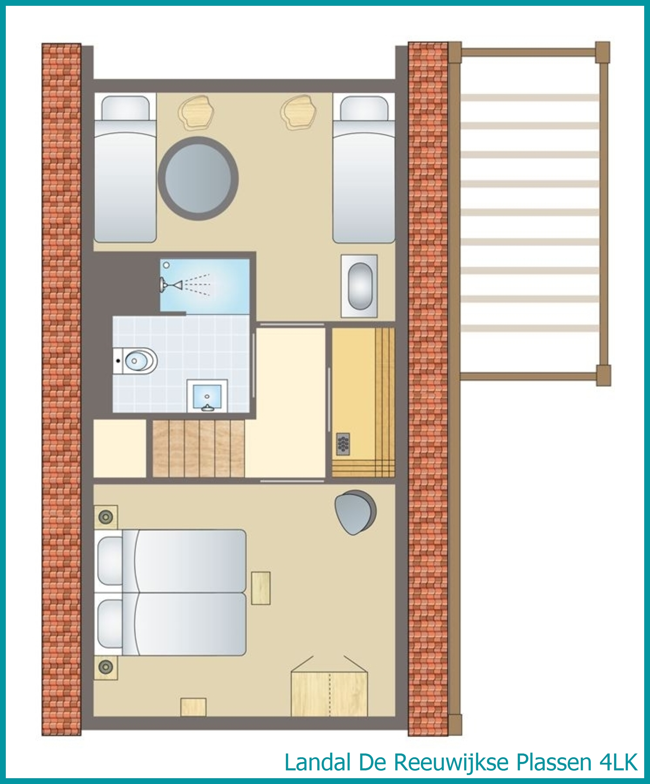 4-Personen-Kinder-Ferienhaus 4LK in De Reeuwijkse Plassen