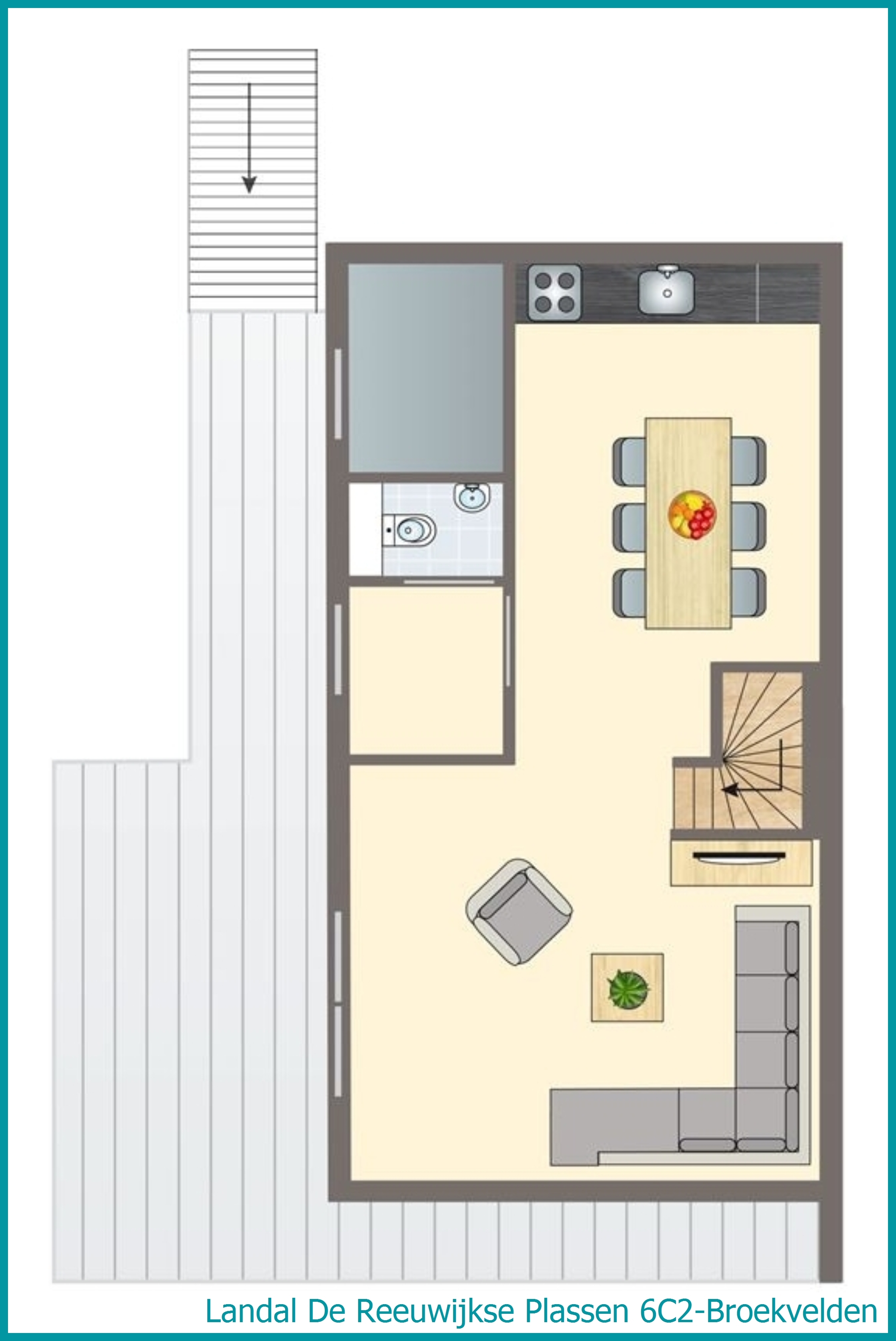 6-Personen-Wasserhaus 6C2-Broekvelden in De Reeuwijkse Plassen