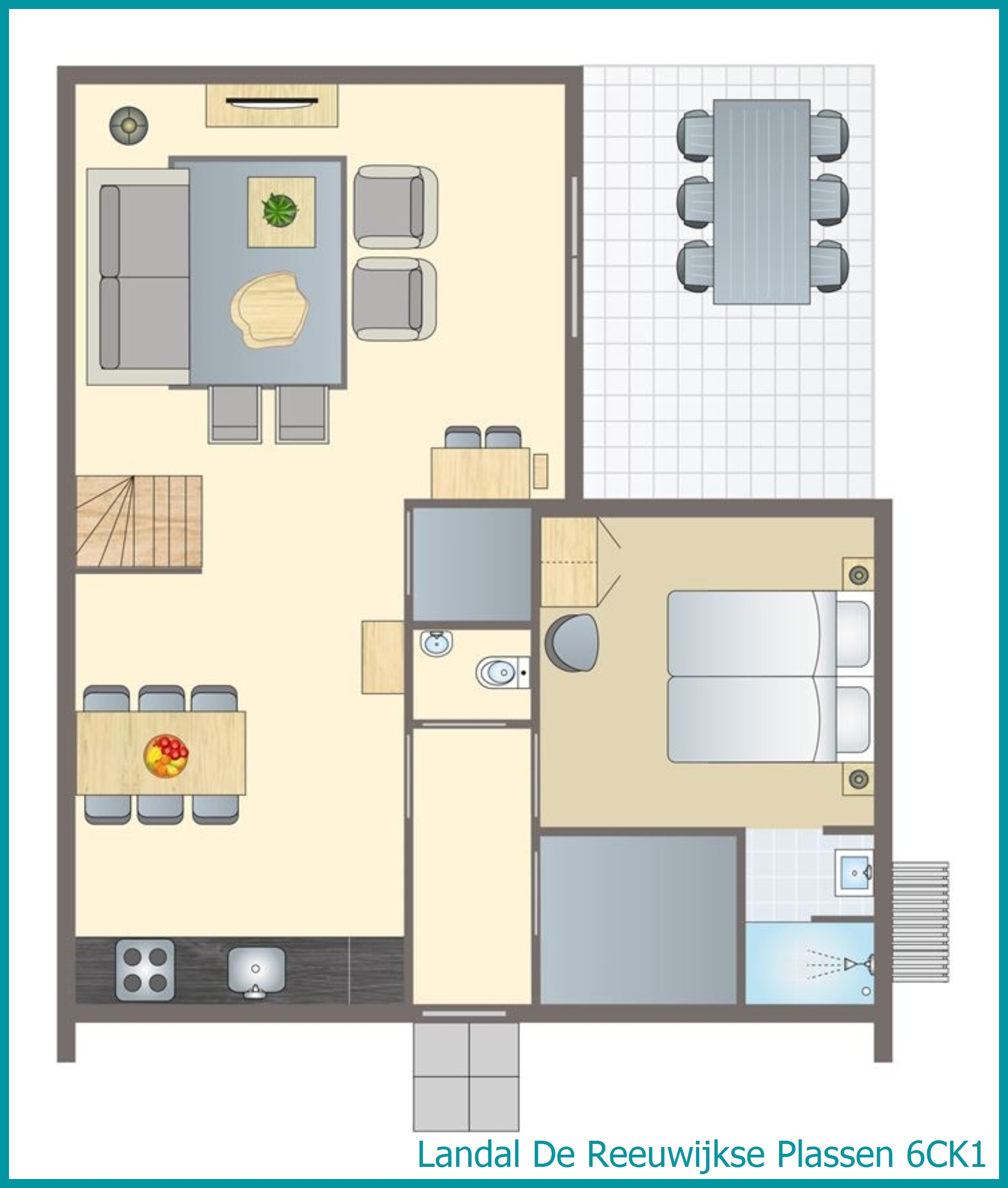 6-Personen-Kinder-Ferienhaus 6CK1 in De Reeuwijkse Plassen