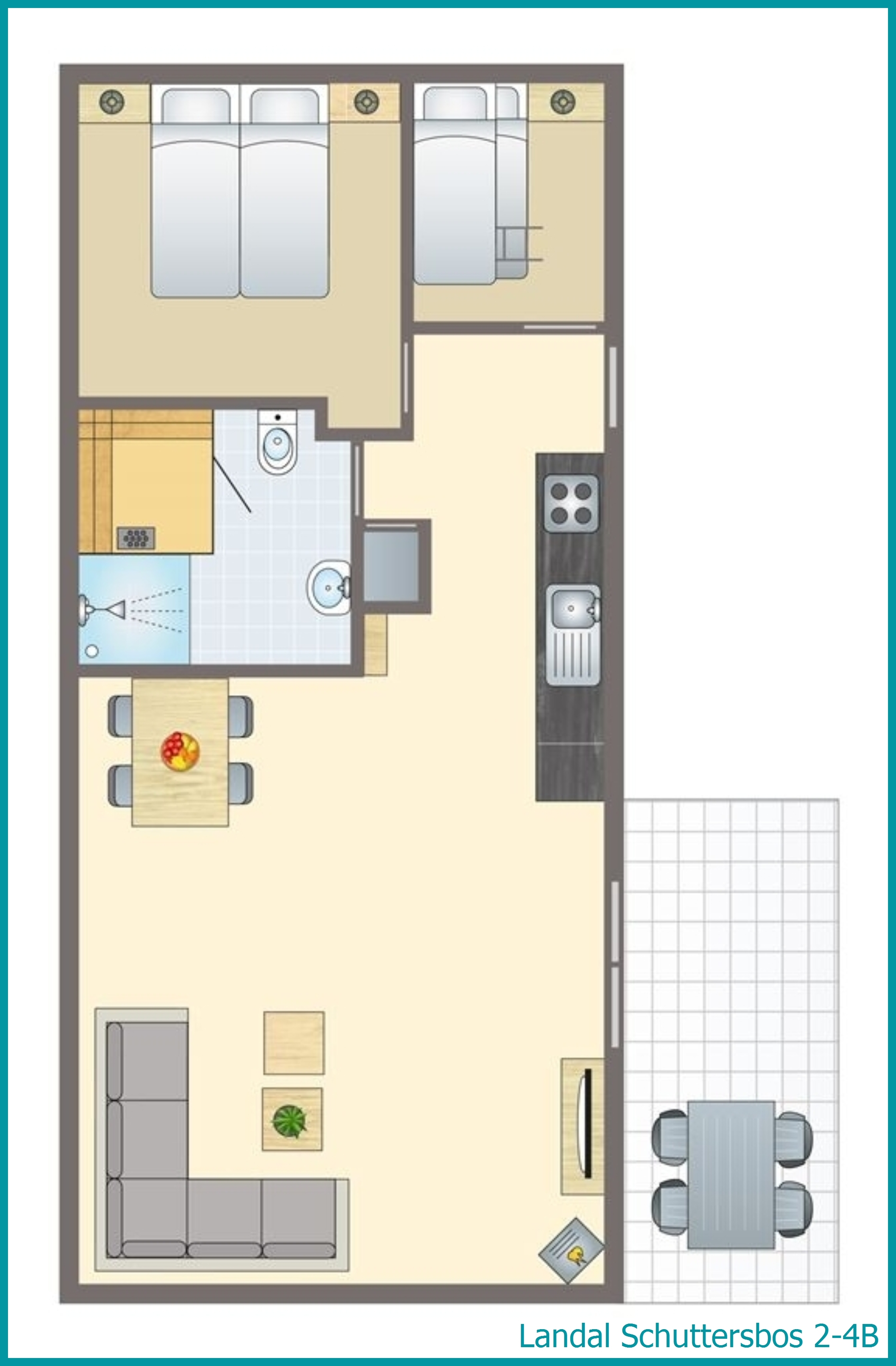 2-4-Personen-Cottage 2-4B in Schuttersbos