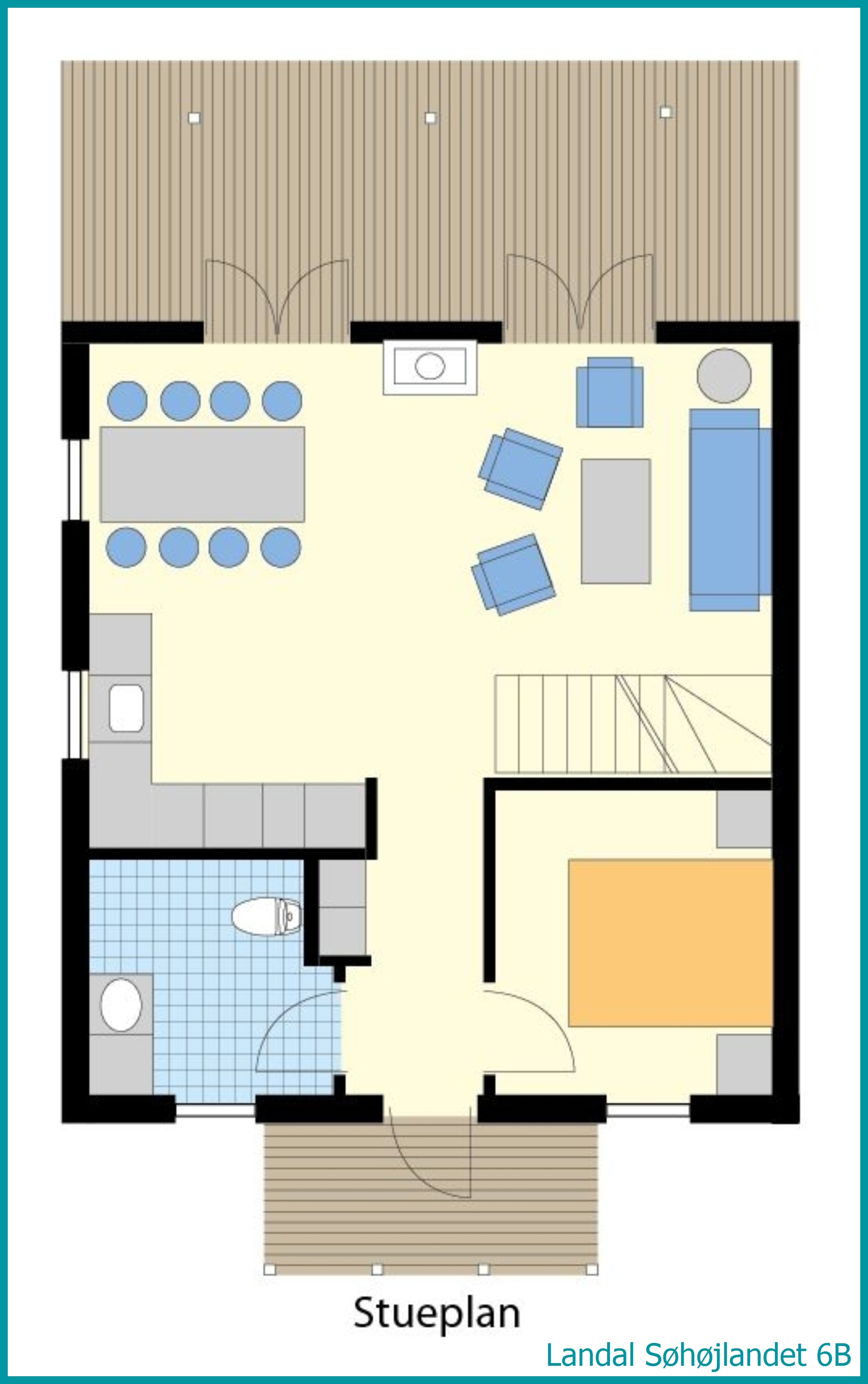 6-Personen-Ferienhaus 6B in Søhøjlandet