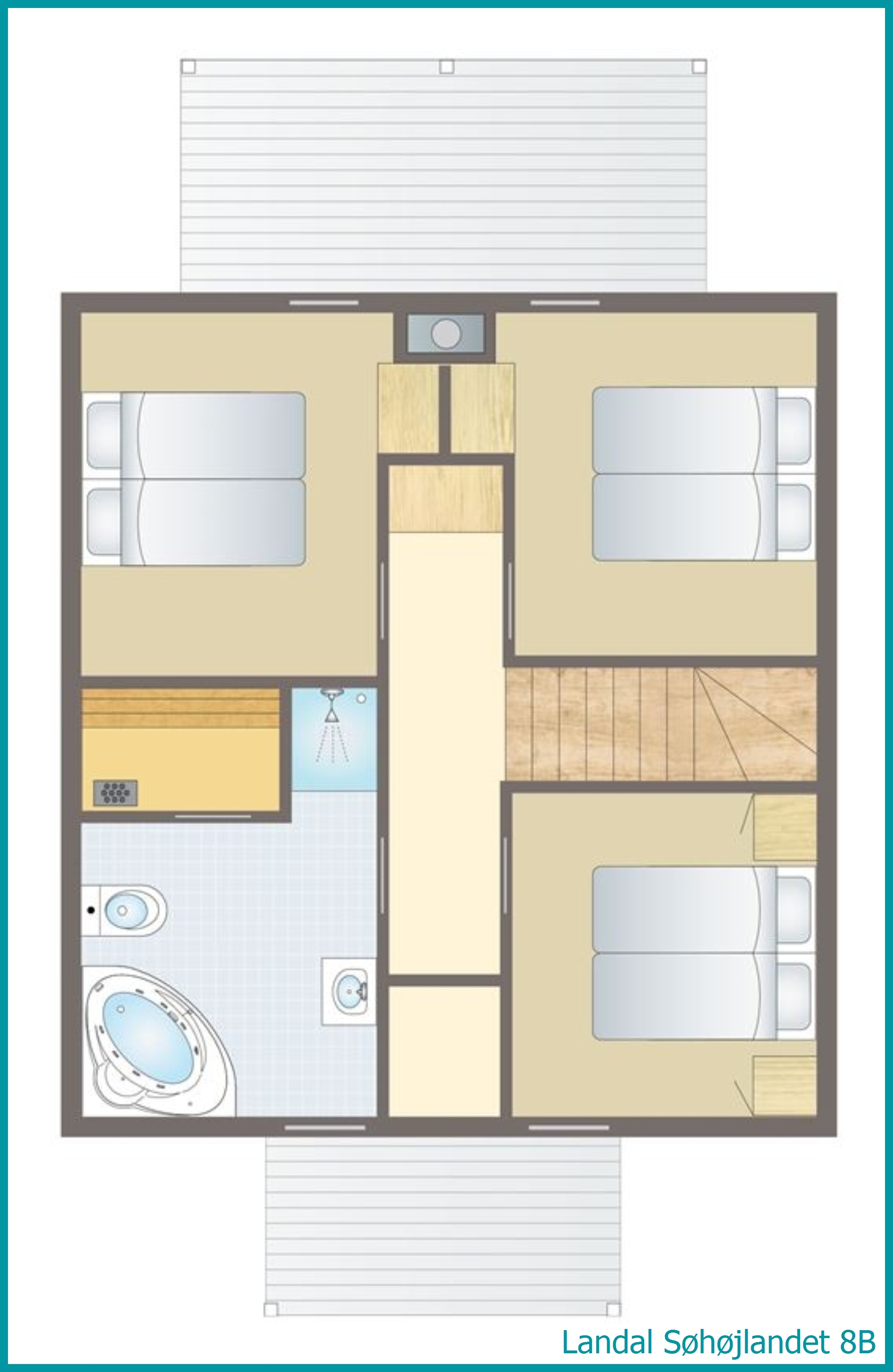 8-Personen-Ferienhaus 8B in Søhøjlandet