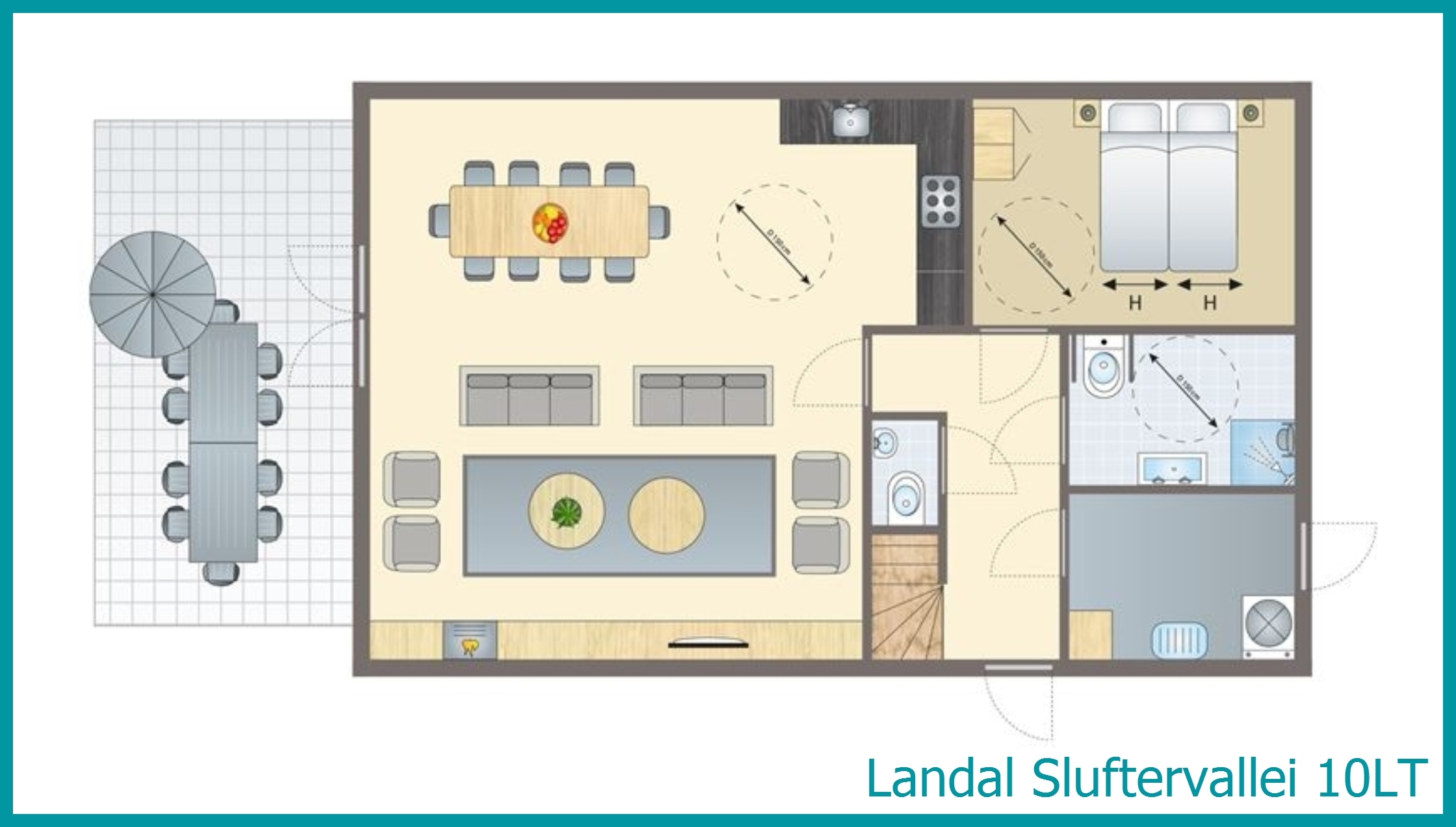 10-Personen-Ferienhaus, Barrierefrei+ 10LT in Sluftervallei