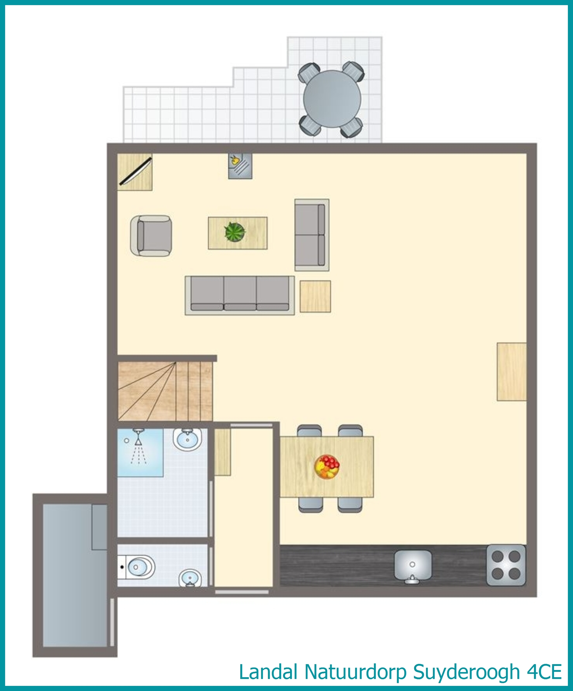 4-Personen-Ferienhaus 4CE in Natuurdorp Suyderoogh