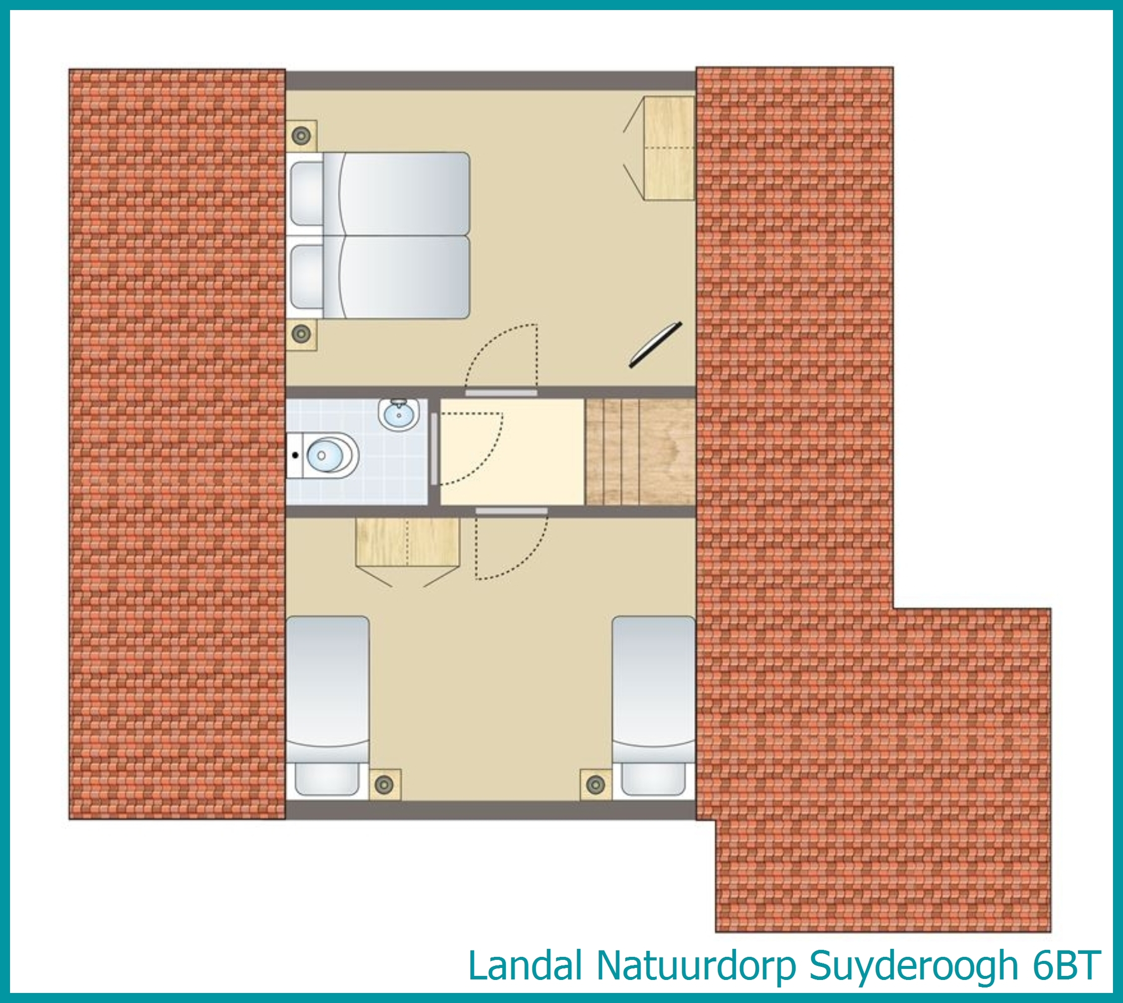 4-6-Personen-Ferienhaus 6BT in Natuurdorp Suyderoogh