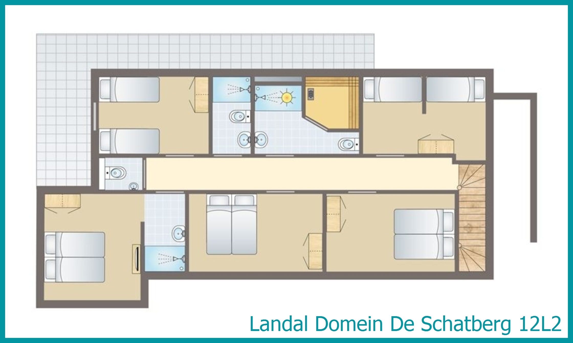 12-Personen-Wasservilla 12L2 in Domein De Schatberg
