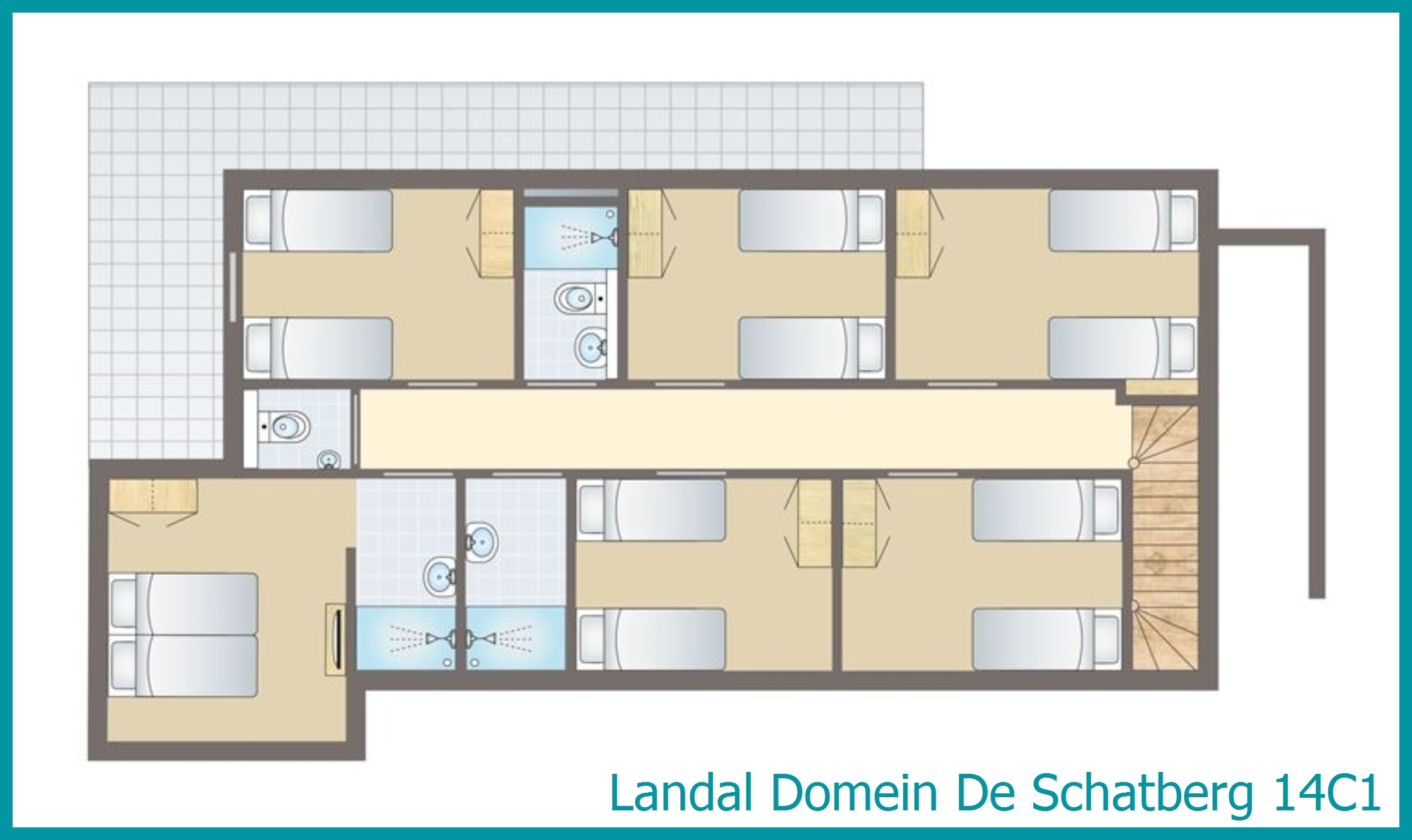14-Personen-Wasservilla 14C1 in Domein De Schatberg