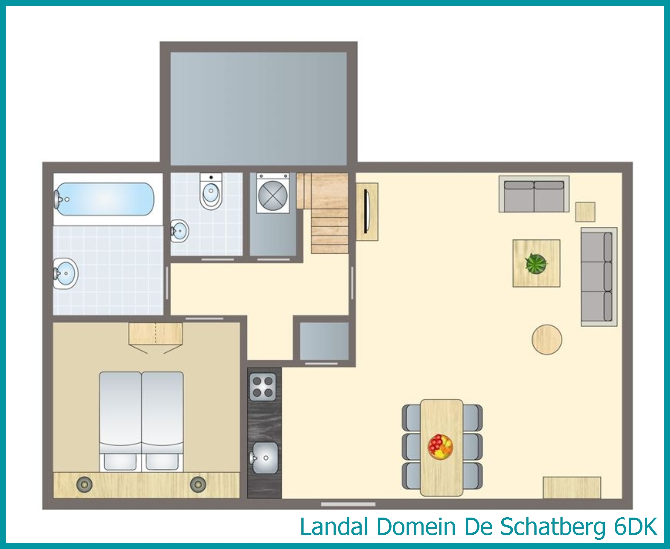 6-Personen-Kinder-Ferienhaus 6DK in Domein De Schatberg