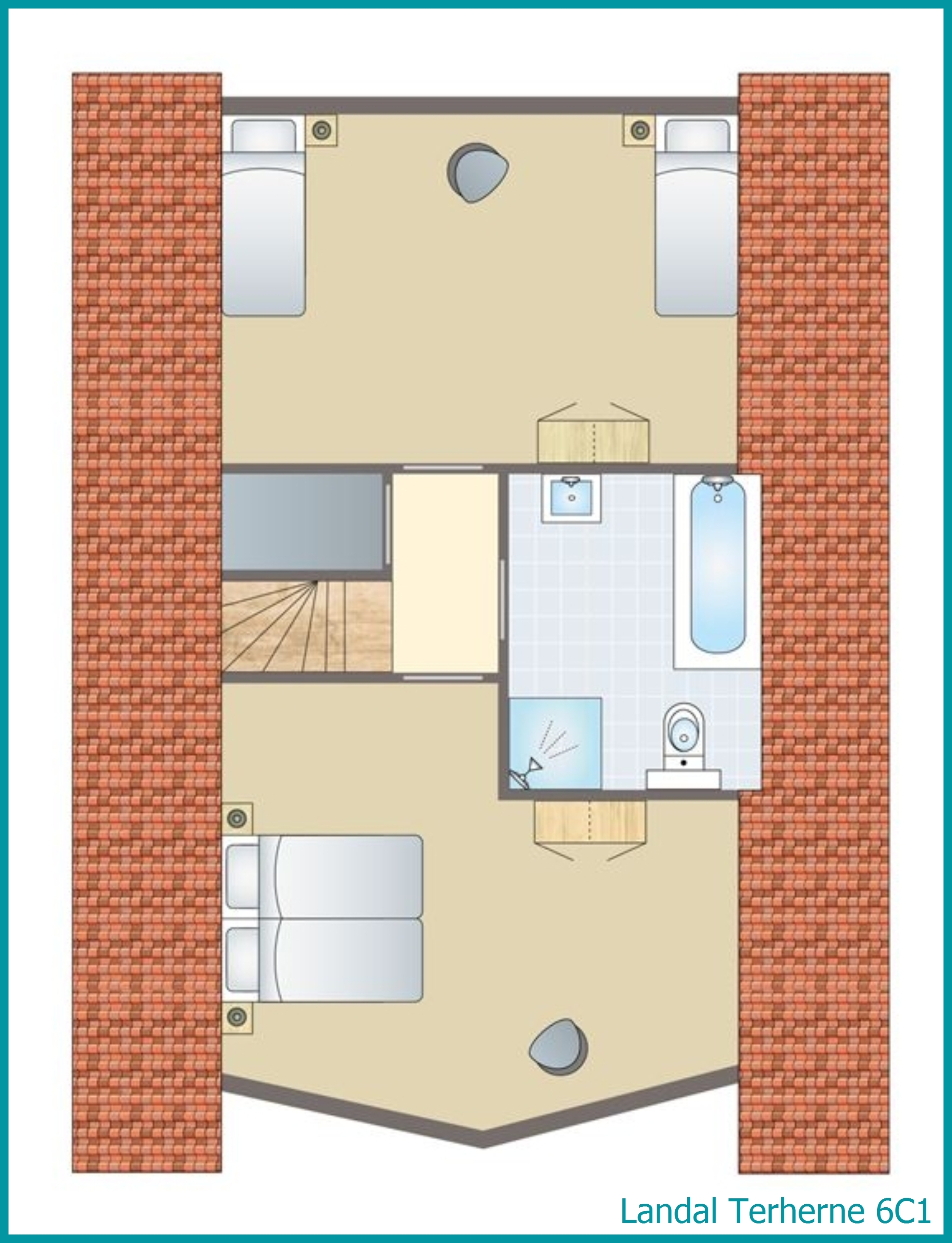 6-Personen-Unterkunft 6C1 in Terherne