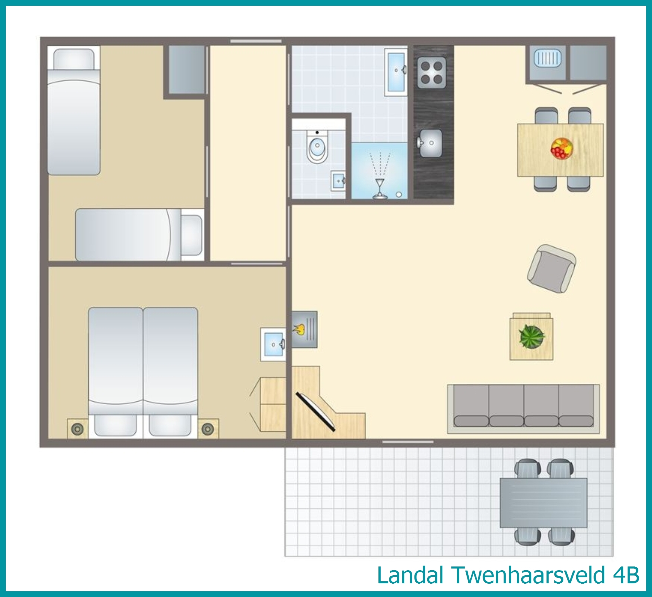 4-Personen-Ferienhaus 4B in Twenhaarsveld