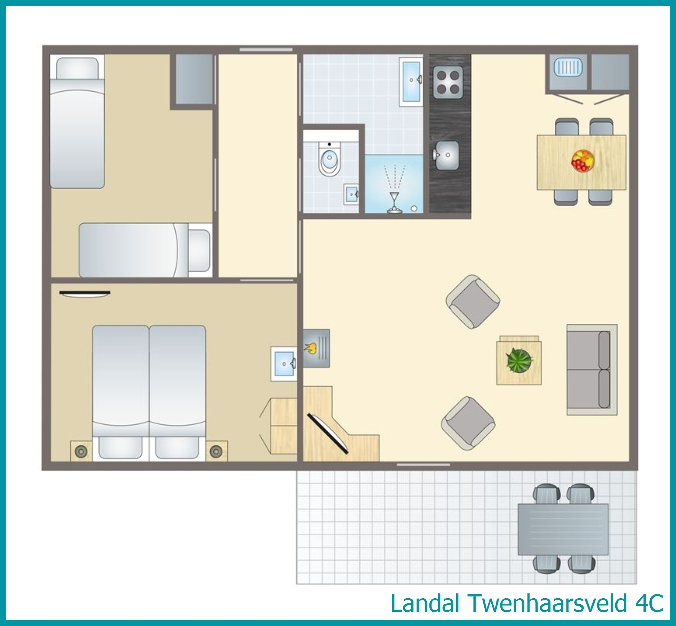 4-Personen-Ferienhaus 4C in Twenhaarsveld