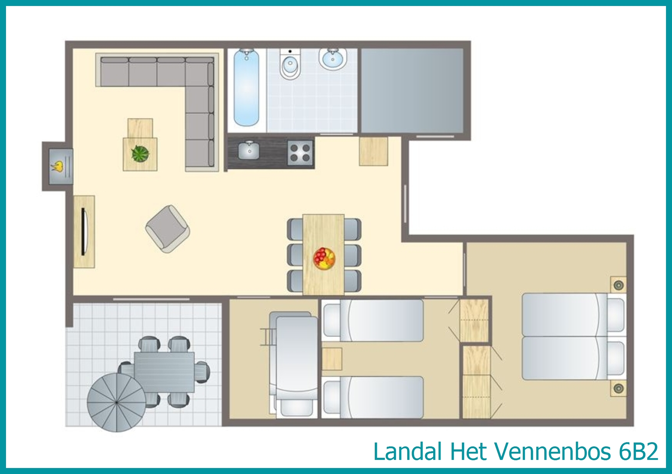 6-Personen-Ferienhaus 6B2 in Het Vennenbos