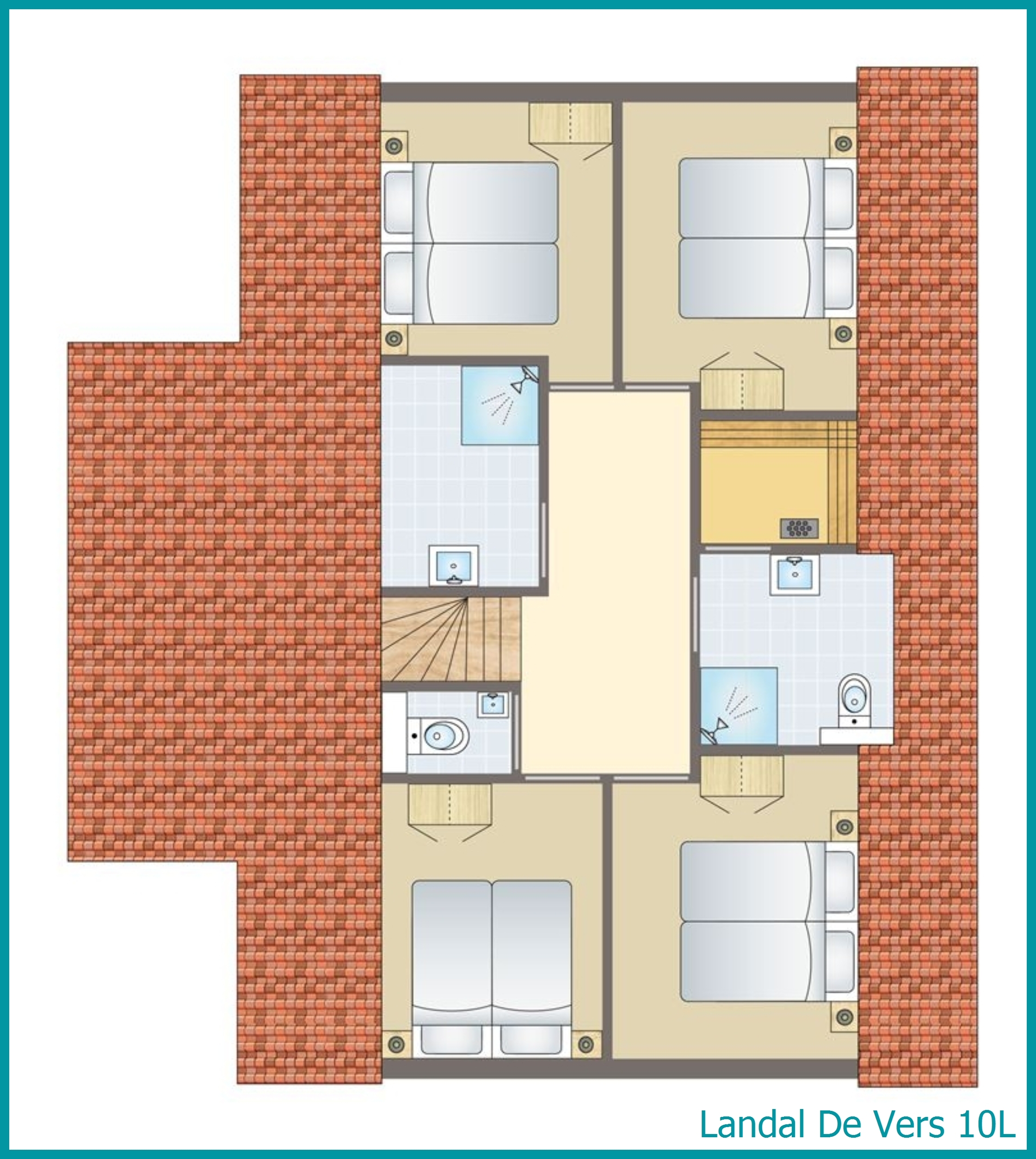 10-Personen-Ferienhaus 10L in De Vers