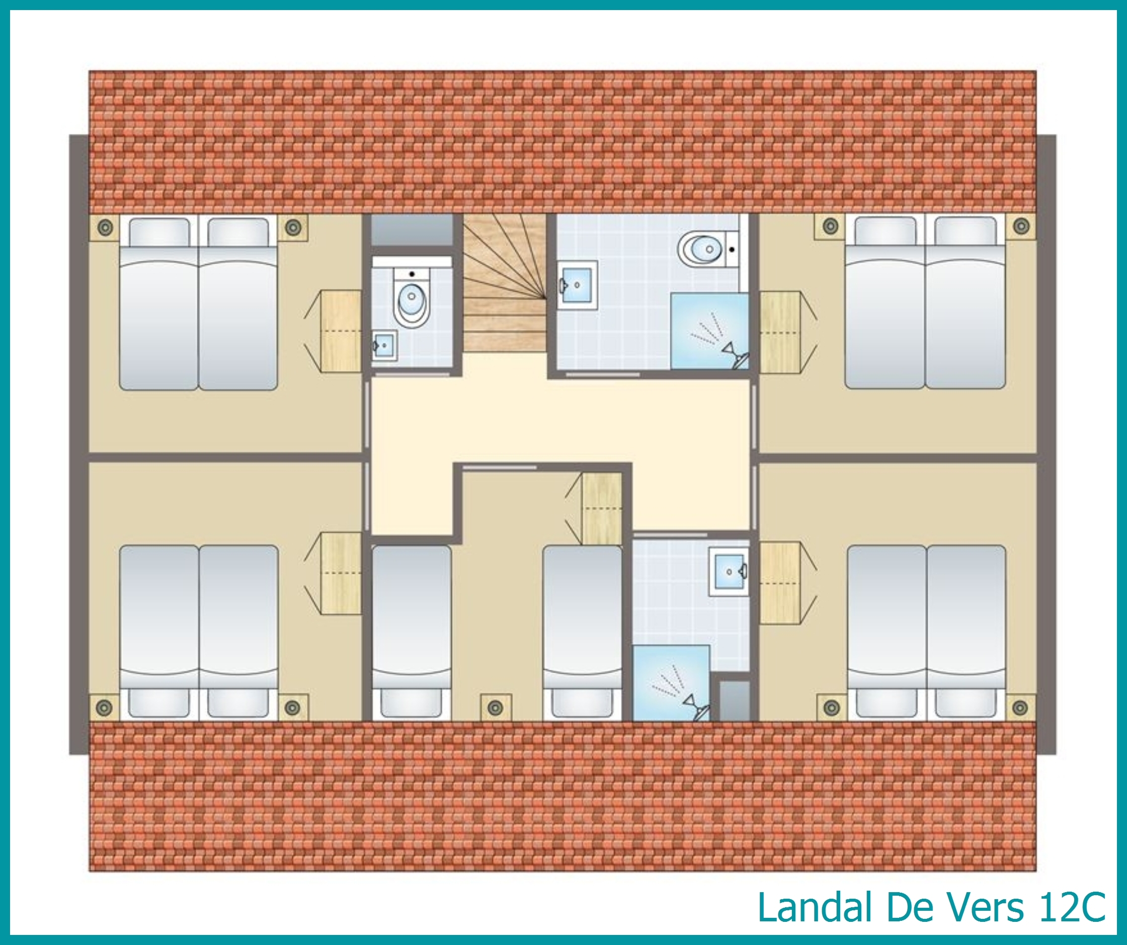 12-Personen-Ferienhaus 12C in De Vers