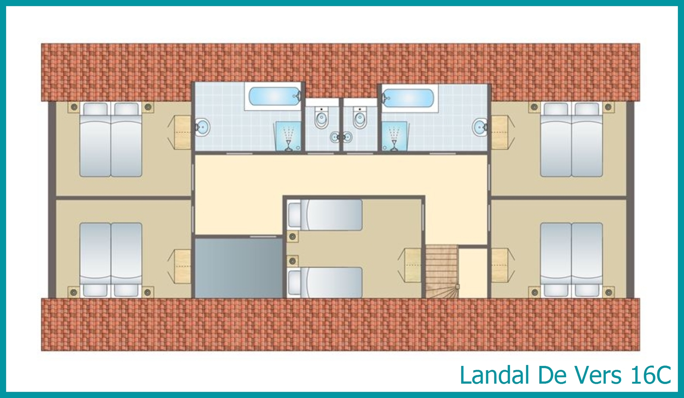 16-Personen-Ferienhaus 16C in De Vers