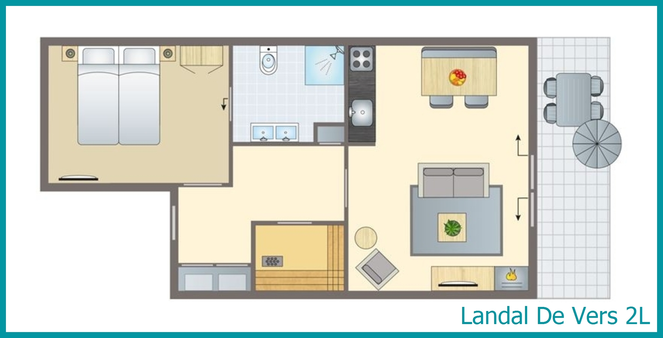 2-Personen-Ferienhaus 2L in De Vers