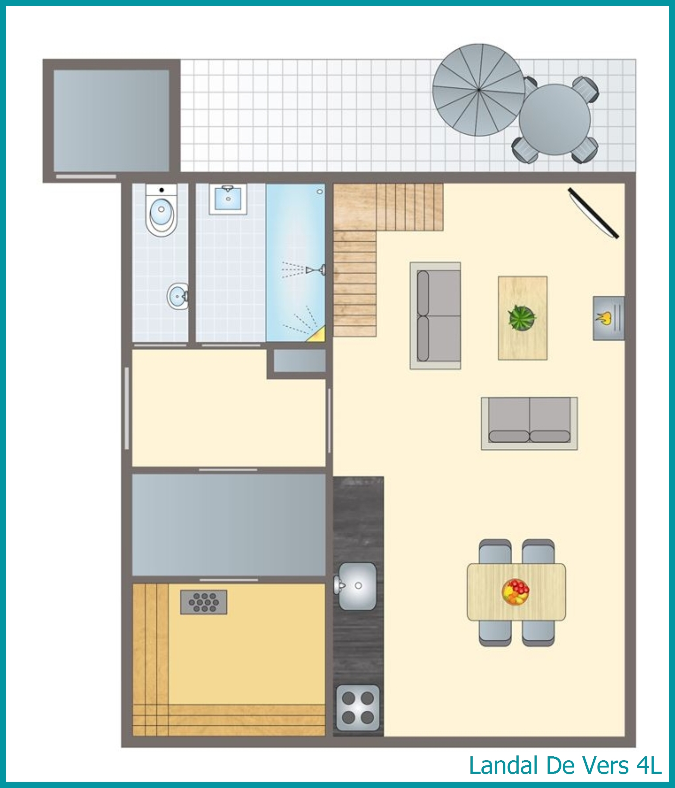 4-Personen-Landhaus 4L in De Vers