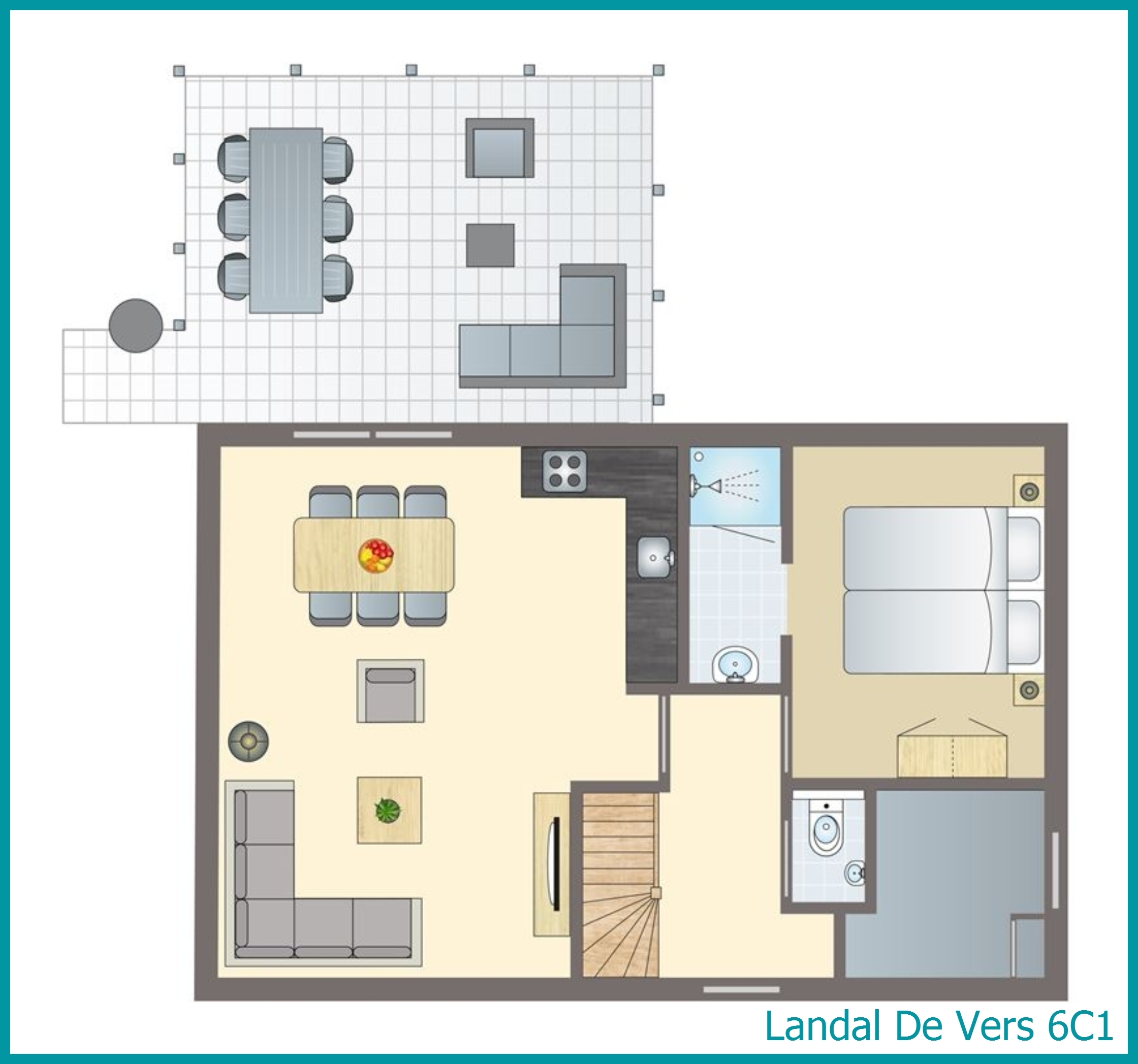 6-Personen-Ferienhaus 6C1 in De Vers