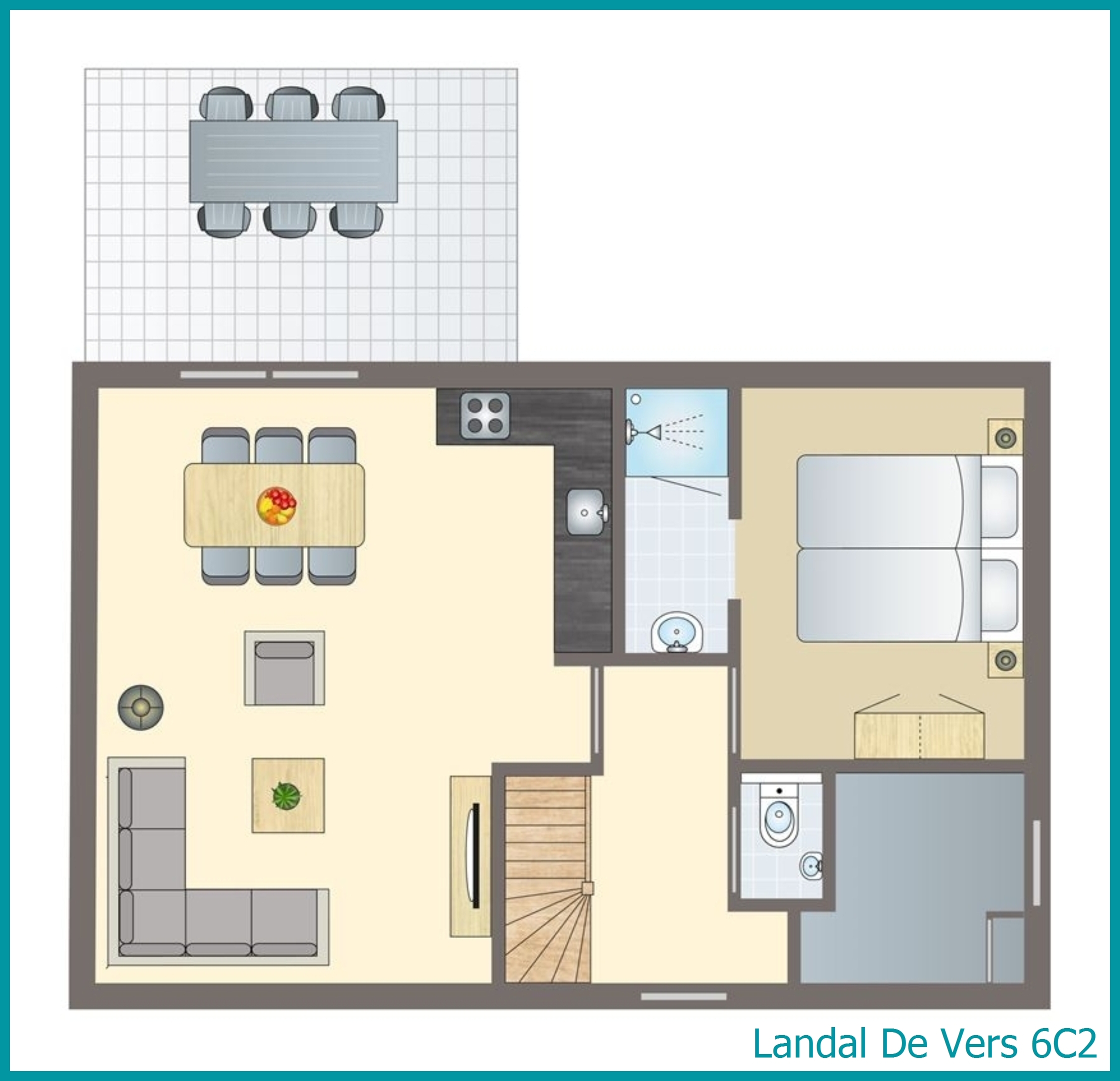 6-Personen-Ferienhaus 6C2 in De Vers