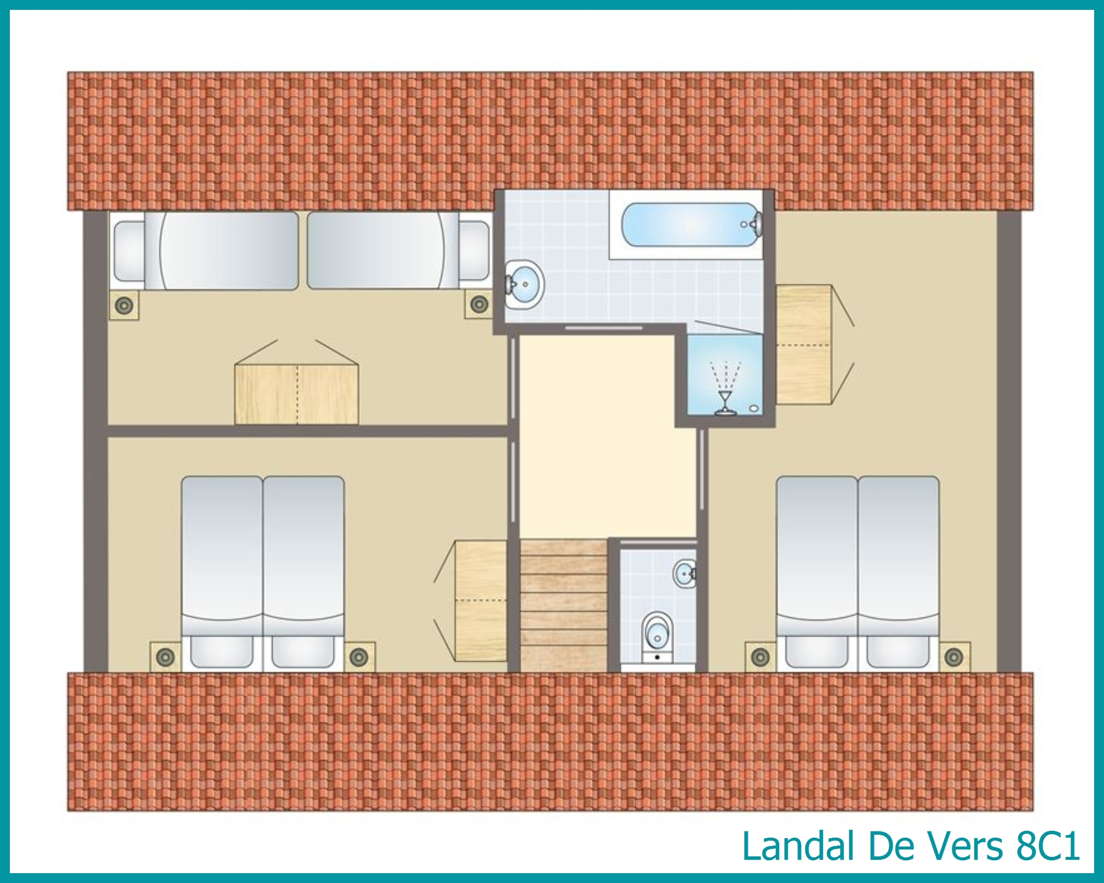 8-Personen-Ferienhaus 8C1 in De Vers