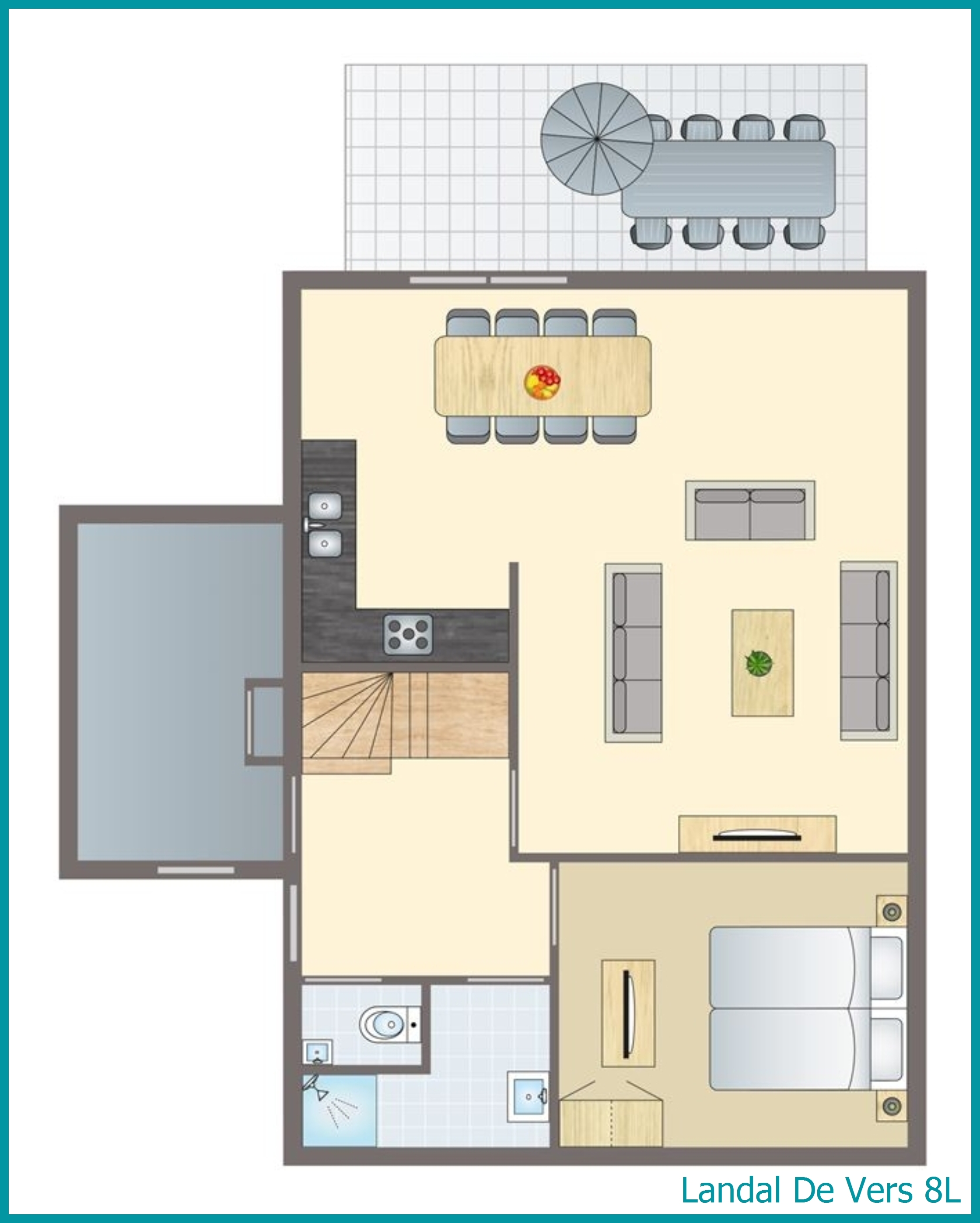 8-Personen-Ferienhaus 8L in De Vers