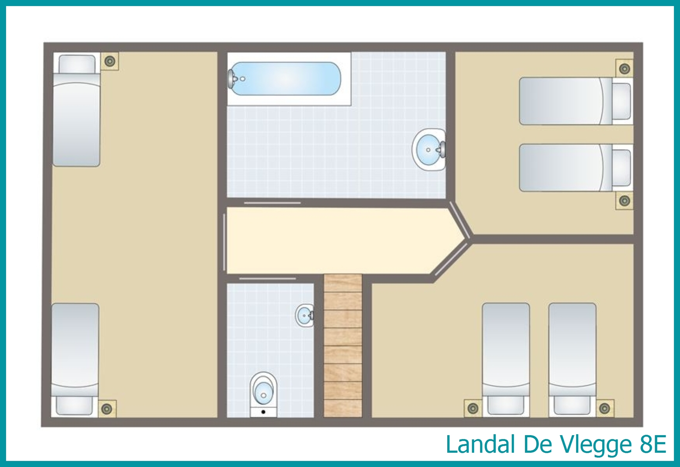 8-Personen-Ferienhaus 8E in De Vlegge