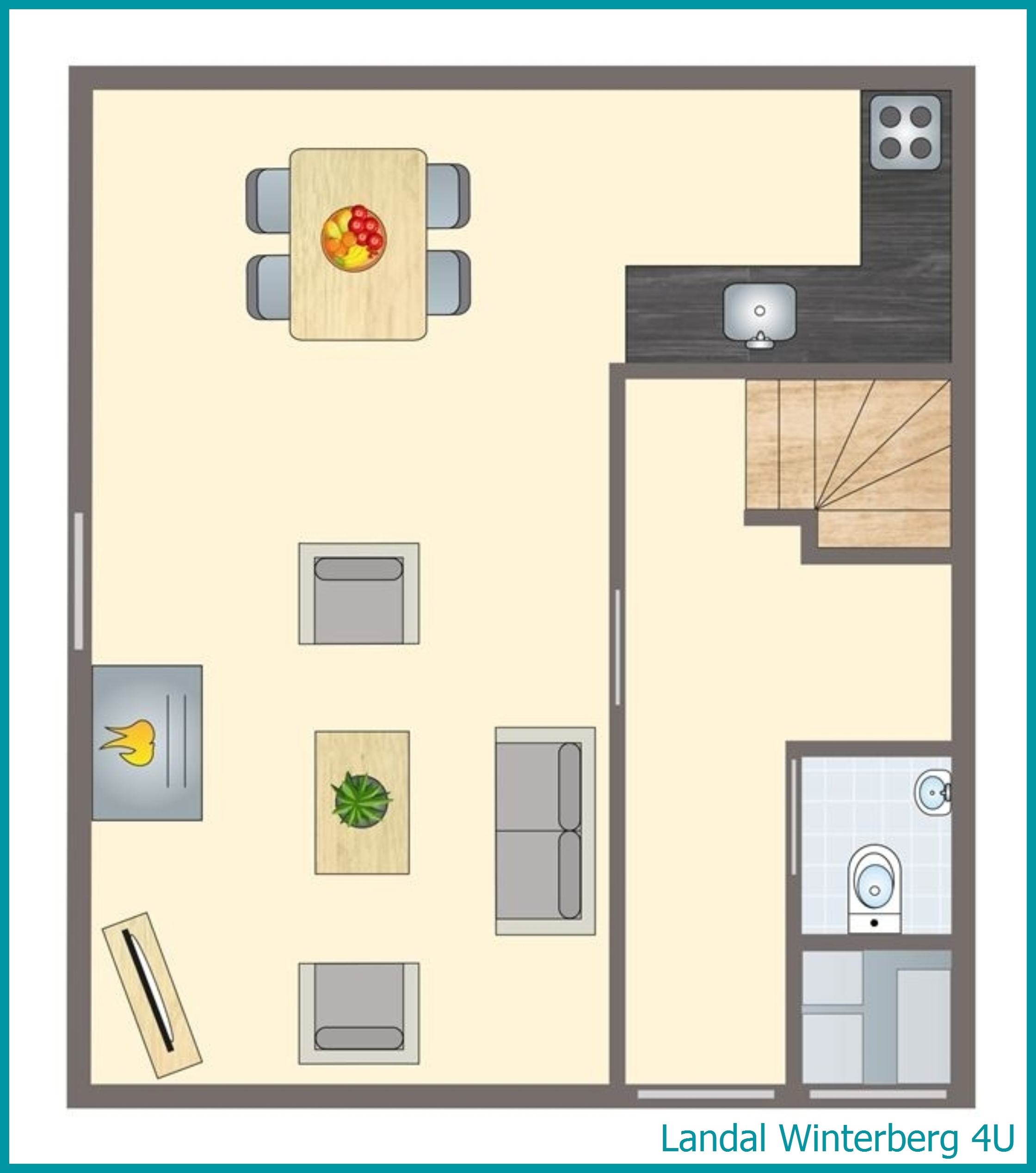 4-Personen-Ferienhaus 4U in Winterberg