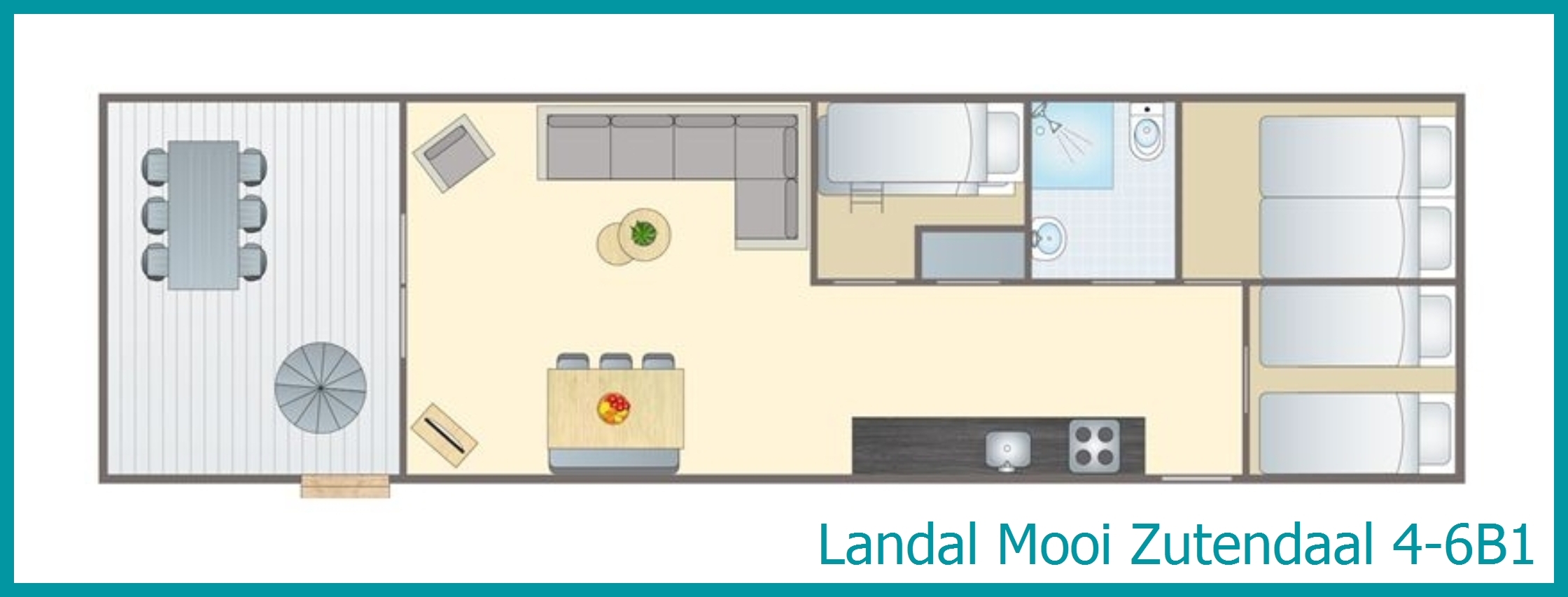4-6-Personen-Chalet 4-6B1 in Mooi Zutendaal