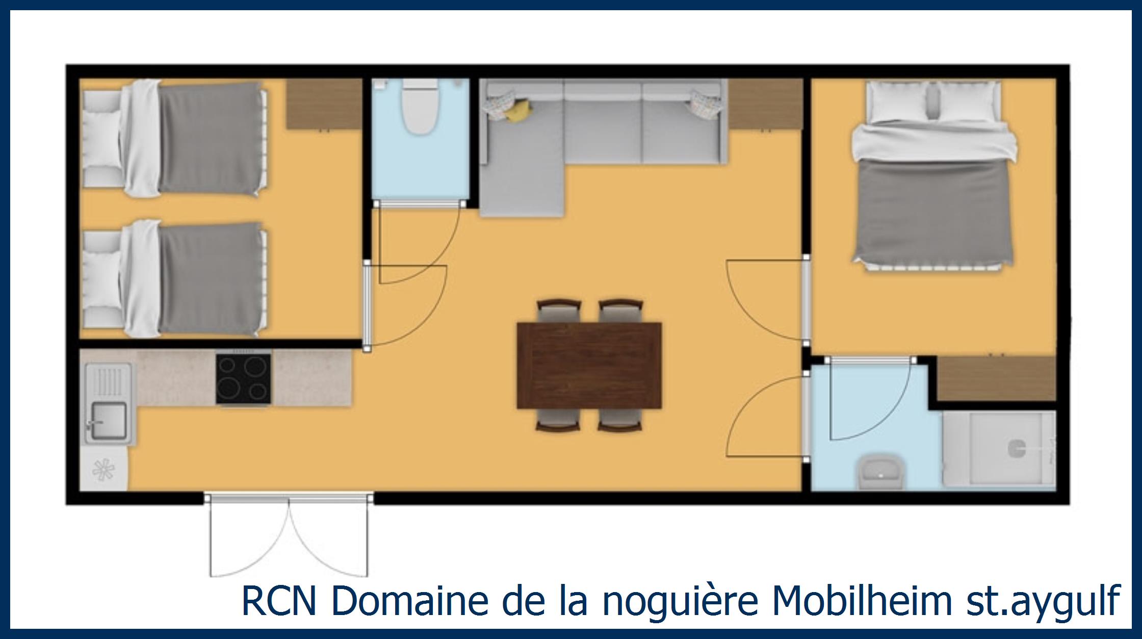 Mobilheim Acacia Mobilheim st.aygulf in Domaine de la Noguière