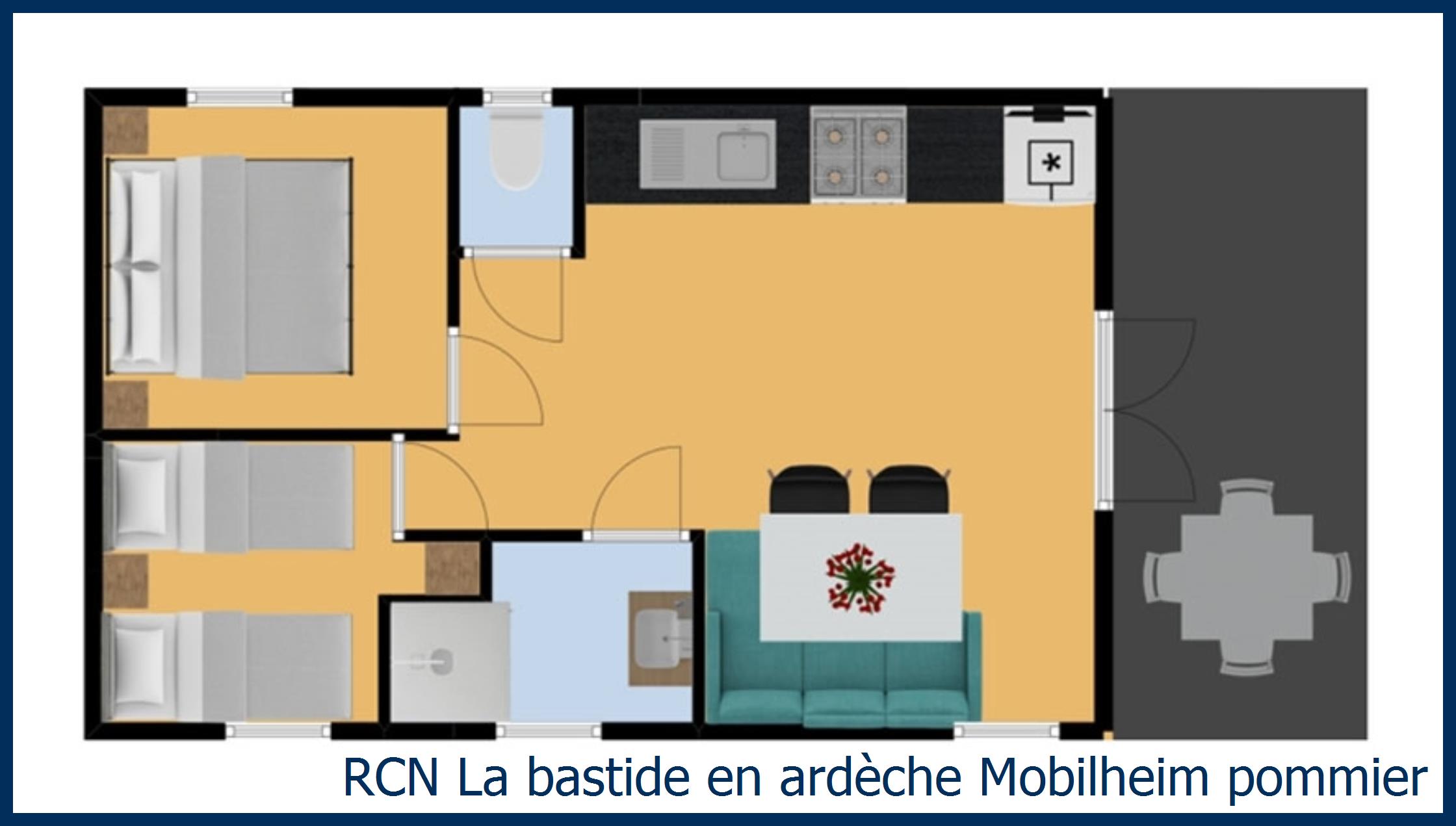 Mobilheim Acacia Mobilheim Pommier in La Bastide en Ardèche