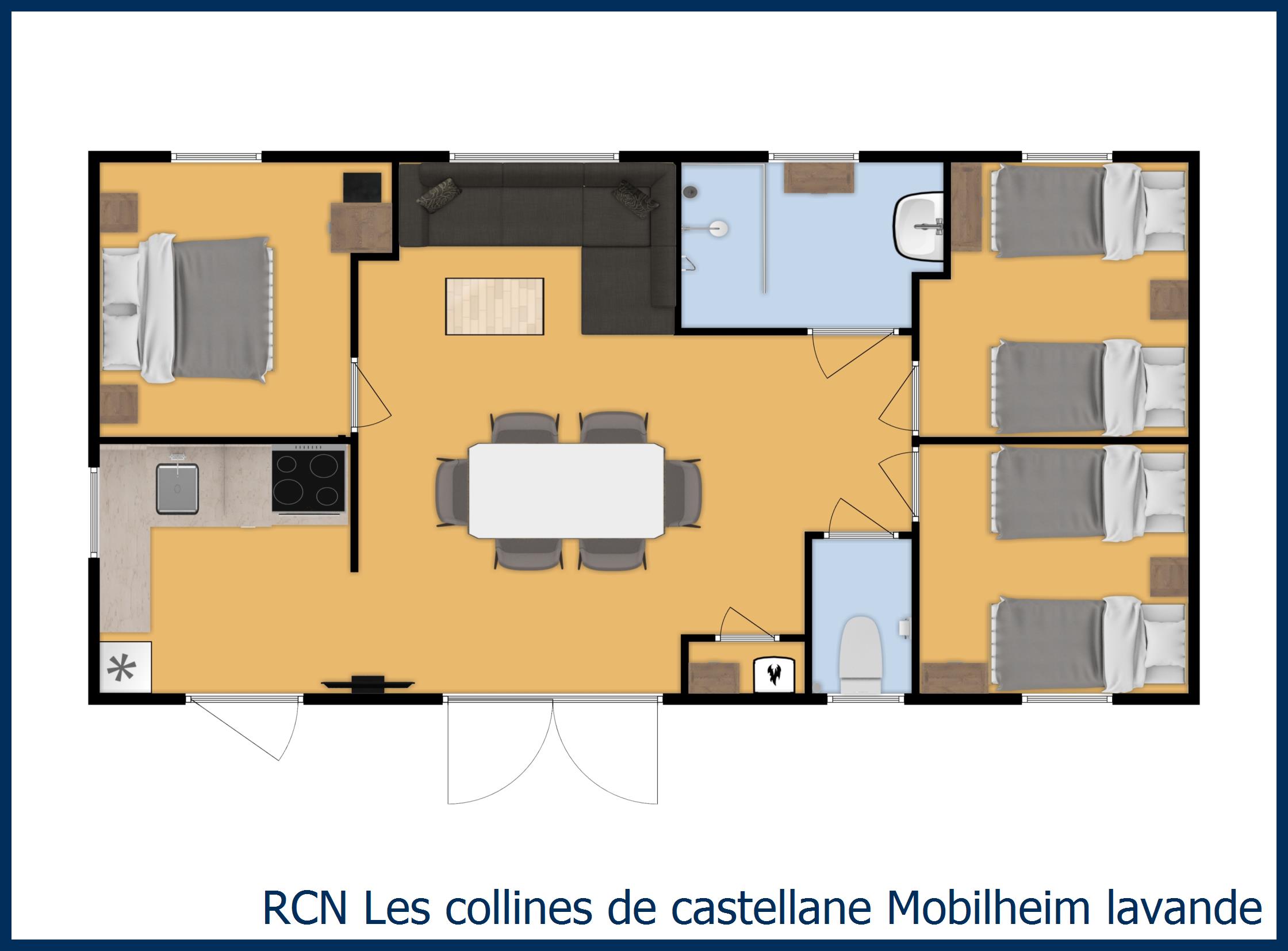 Mobilheim Acacia Mobilheim lavande in Les Collines de Castellane