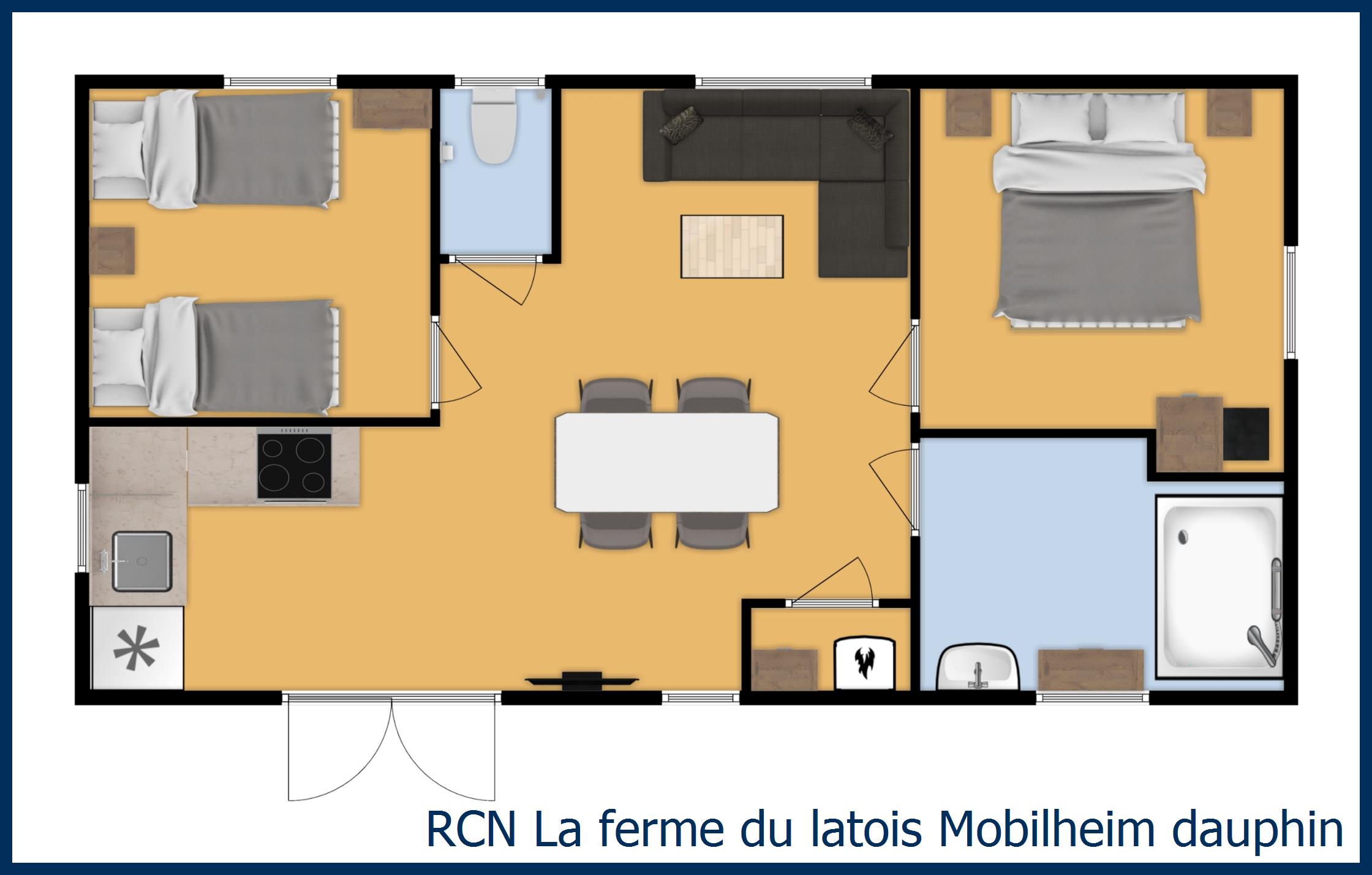Mobilheim Acacia Mobilheim dauphin in La Ferme du Latois