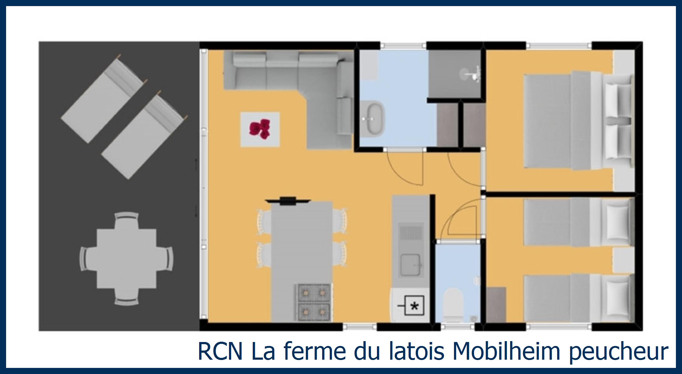 Mobilheim Acacia Mobilheim peucheur in La Ferme du Latois